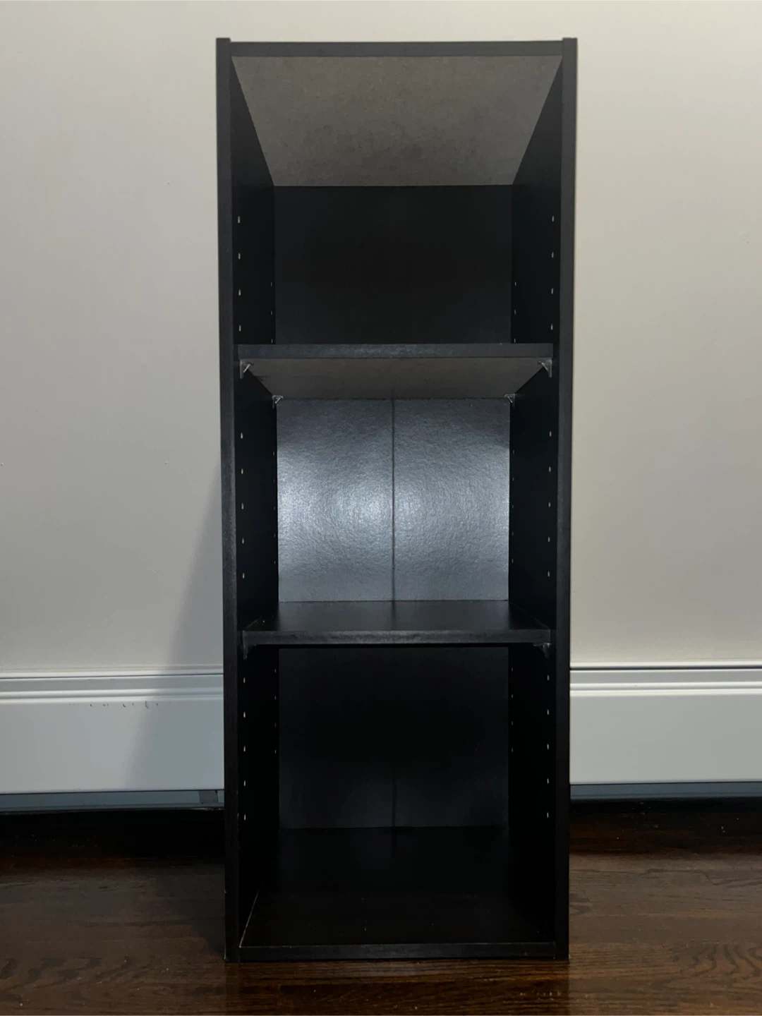 Dark Brown 3-Shelf Bookcase