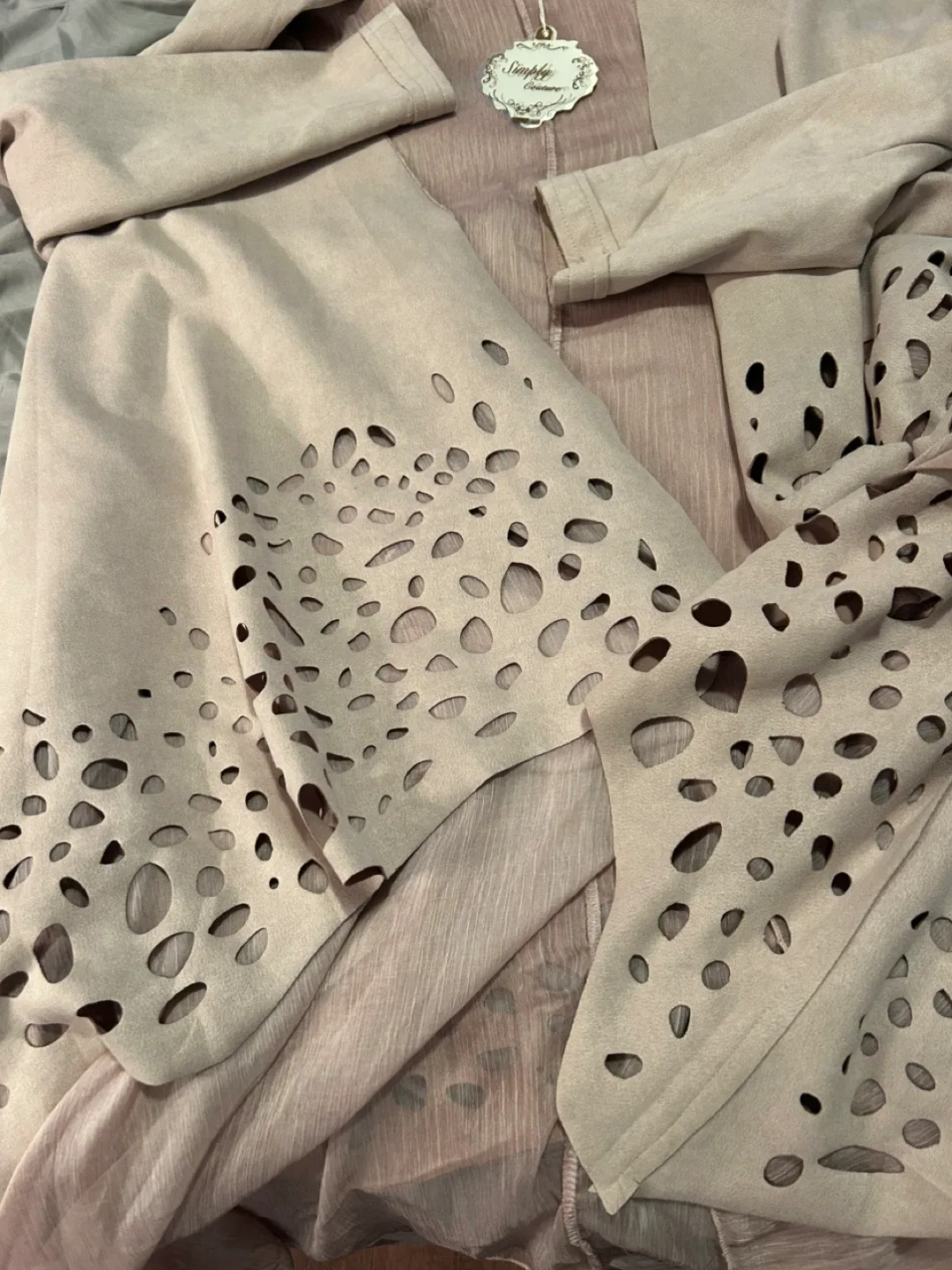 Simply Sage Beige Duster Cardigan image indicator(2)