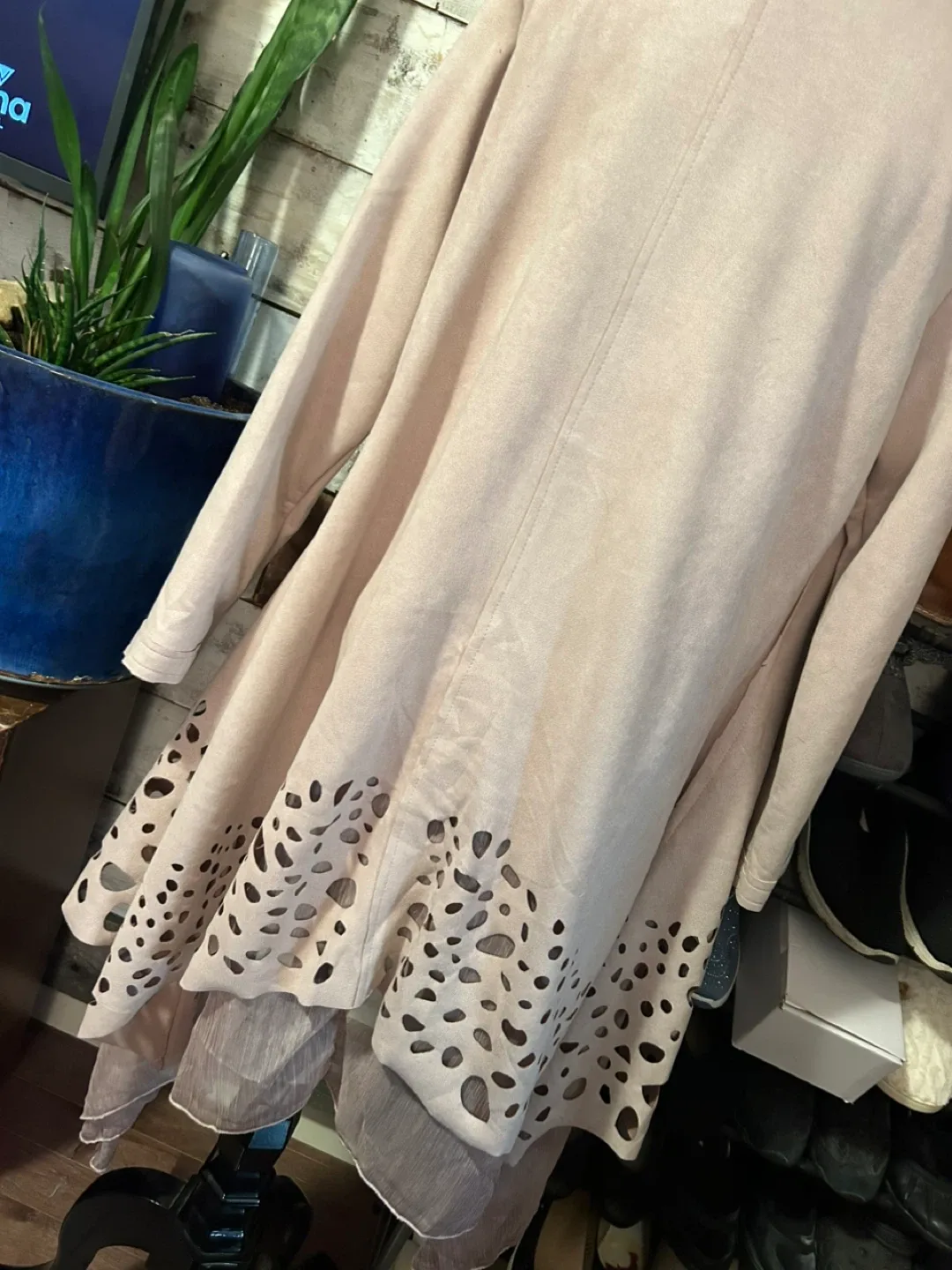 Simply Sage Beige Duster Cardigan image indicator(3)