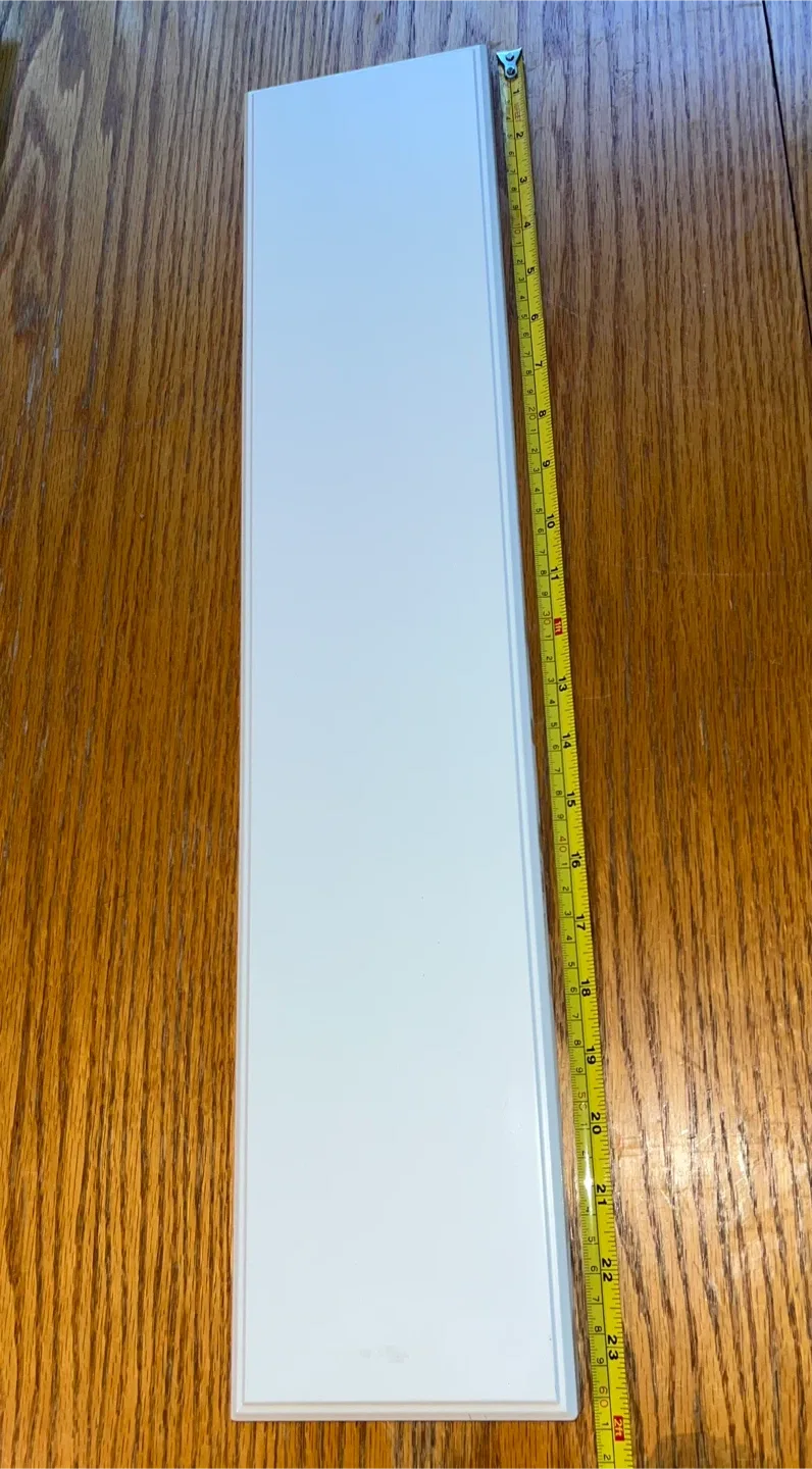 2 Ikea BODBYN Drawer front, off-white, 61x13 cm (24x5") image indicator(3)