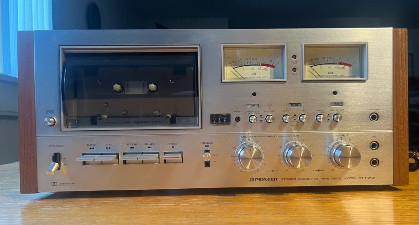 Vintage Pioneer Stereo Cassette Tape Deck CT-F9191 - AS IS image indicator(2)