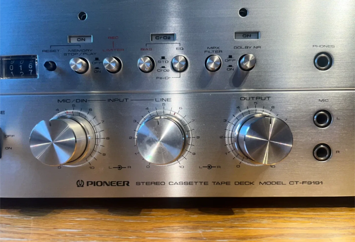 Vintage Pioneer Stereo Cassette Tape Deck CT-F9191 - AS IS image indicator(9)