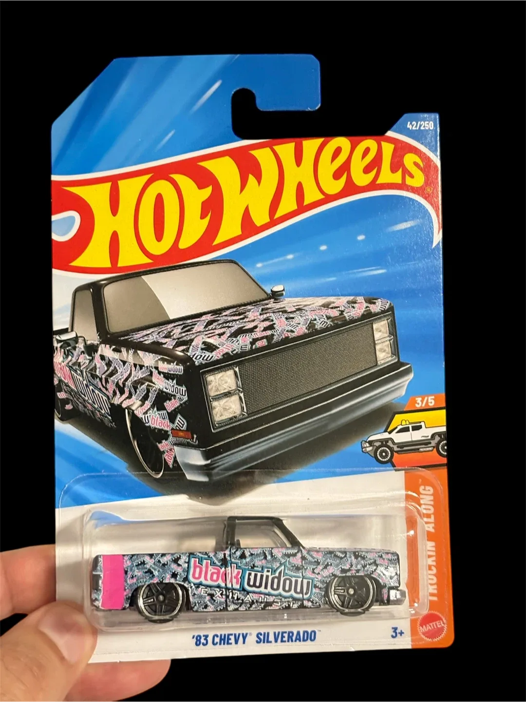 Hot Wheels '83 Chevy Silverado - Black Widow
