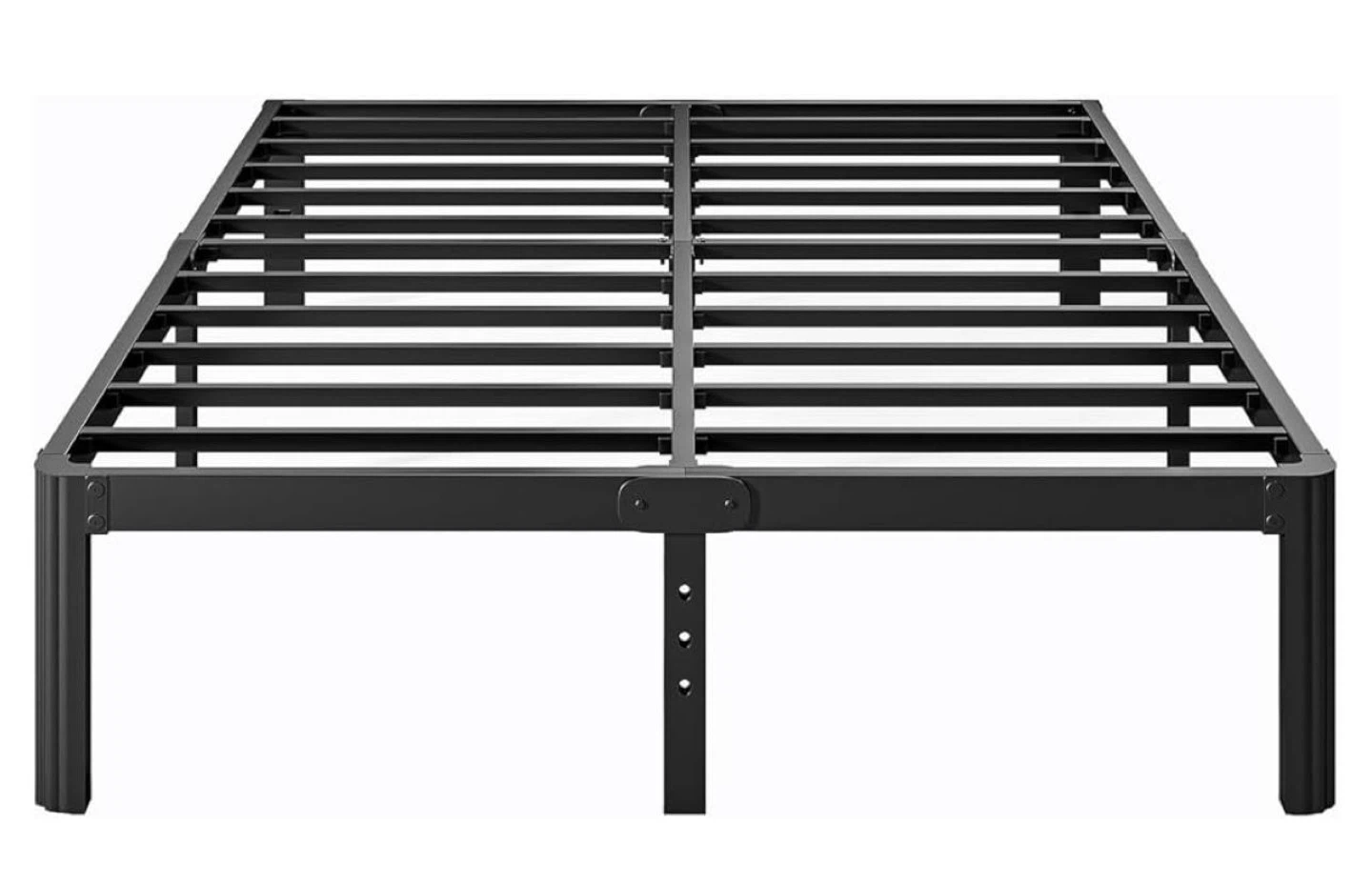 King Size 12 Inch Platform Metal Bed Frame - Black - photo 3