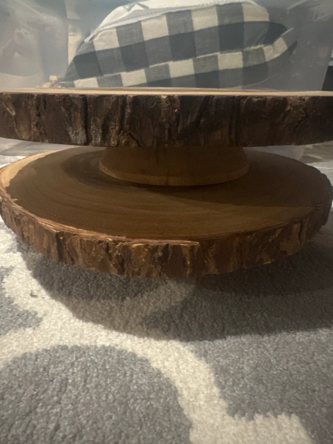 Set of Acacia Wooden Cake Stand