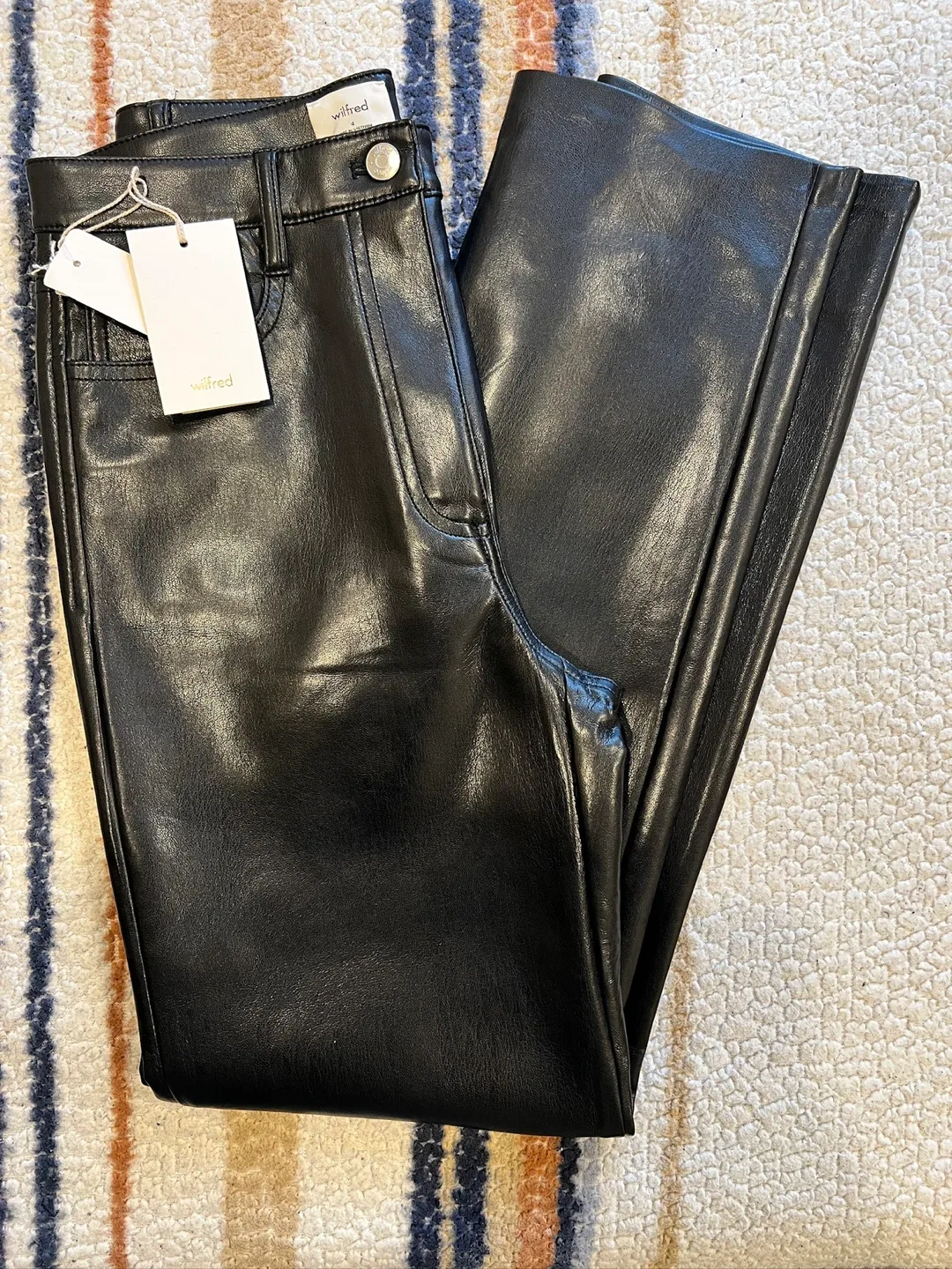 Wilfred Vegan Leather Pants - Size 4