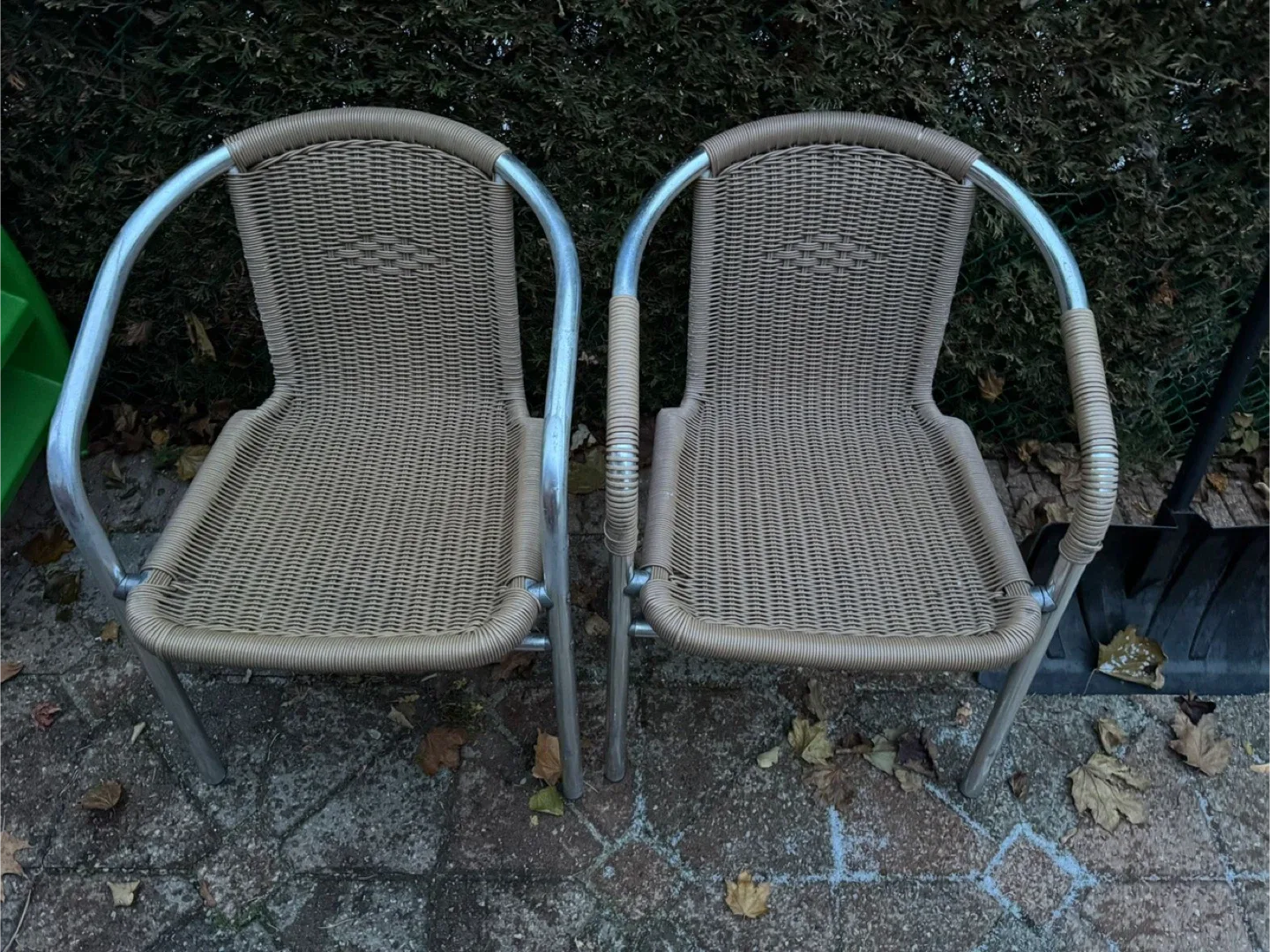 Outdoor Wicker Chairs - Set of Two image indicator(2)