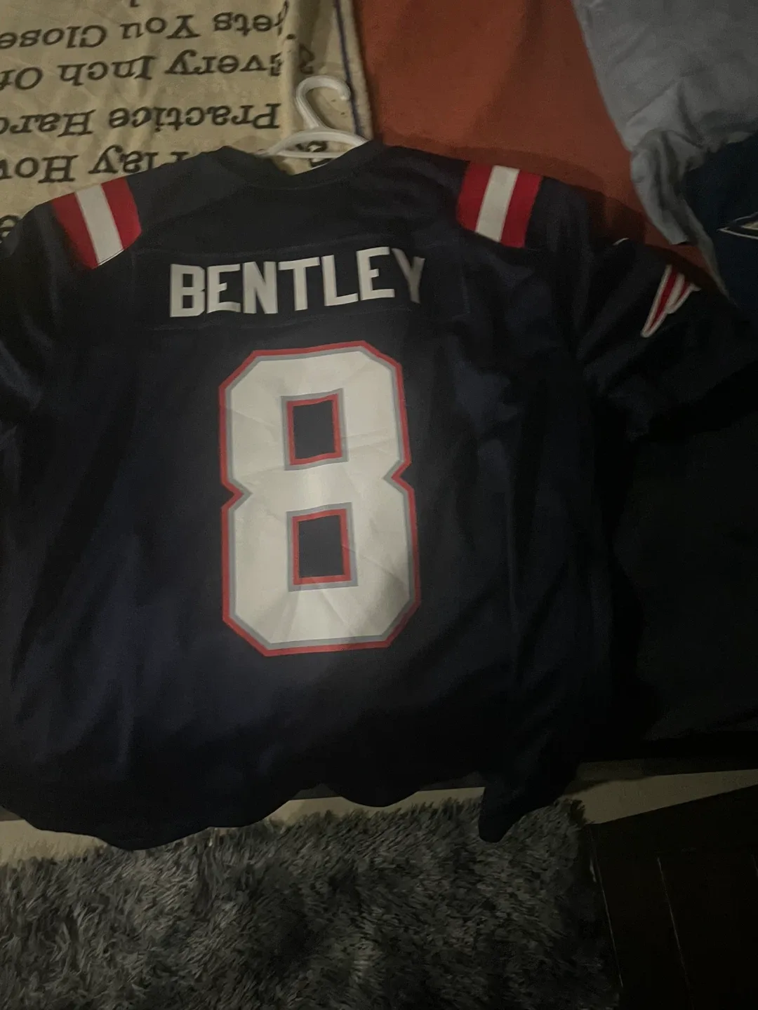 NFL Patriots Bentley #8 Jersey - XL