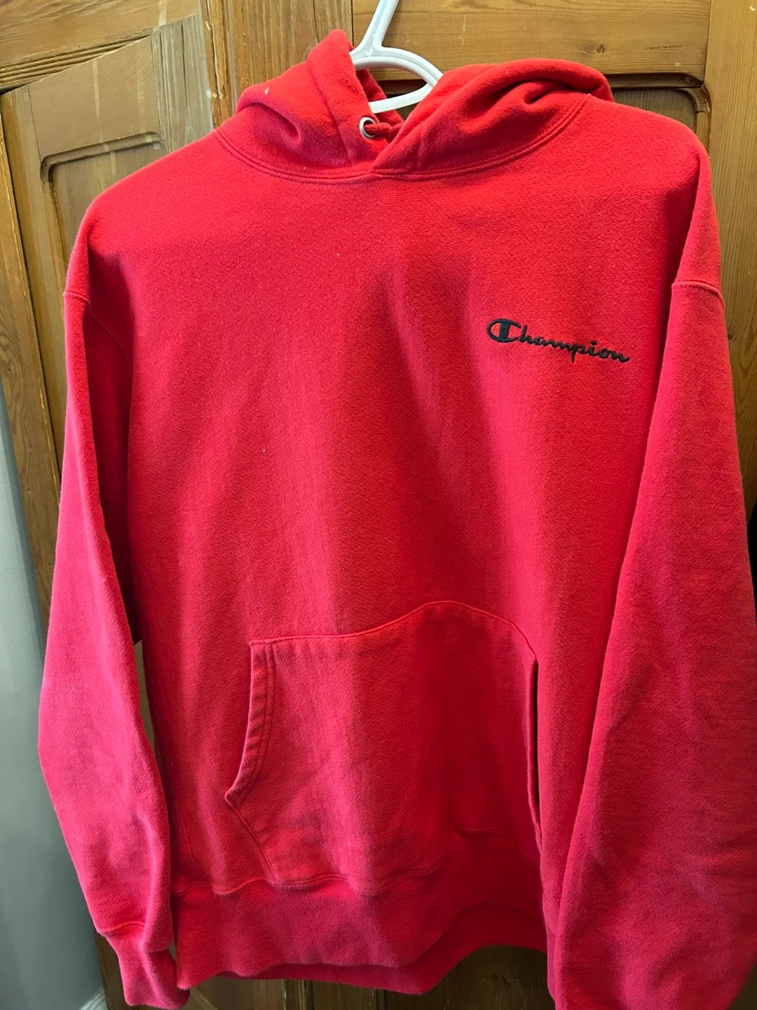 Champion Reverse Weave Hoodie - Red, Large image indicator(2)