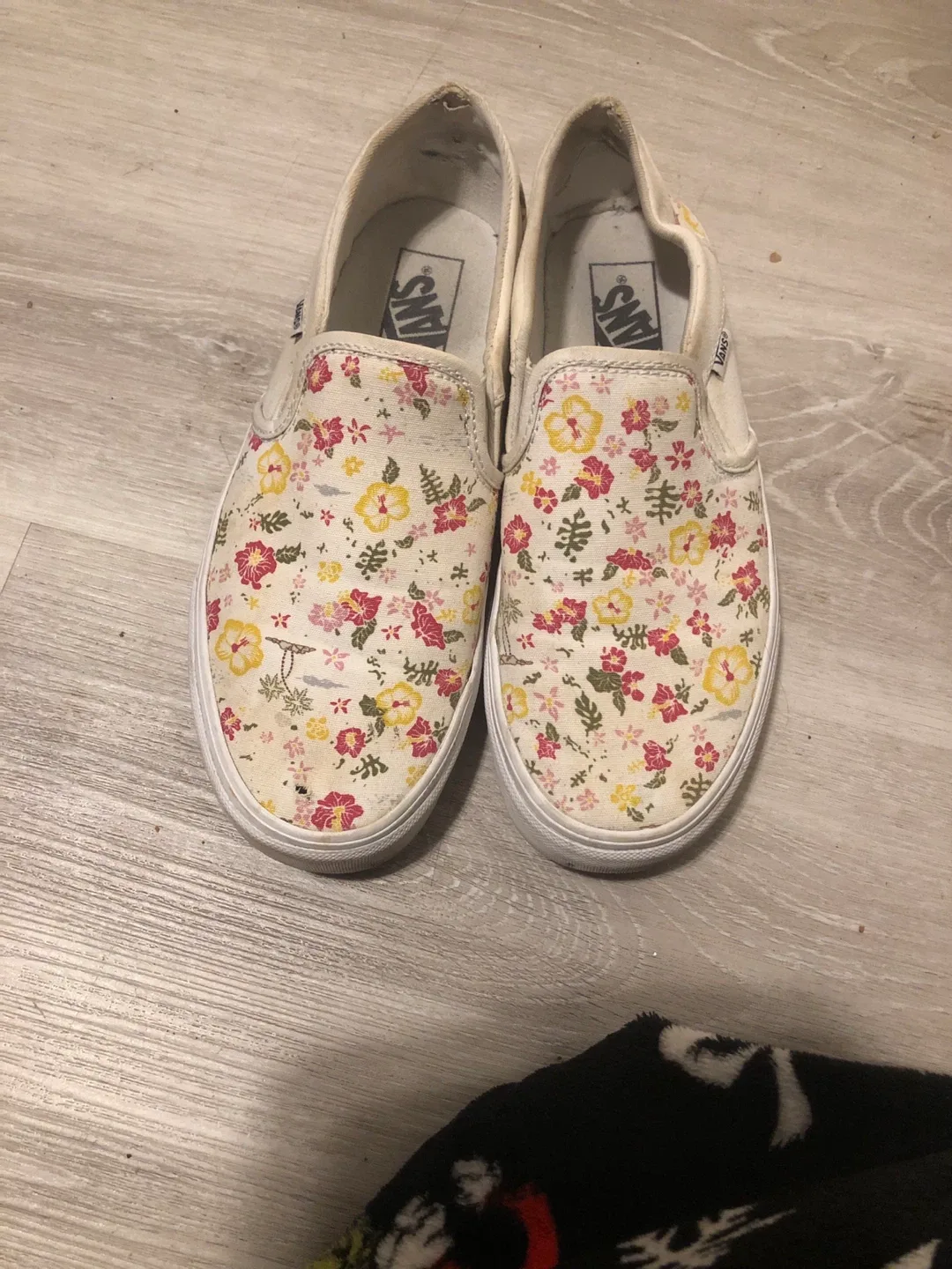 Vans Floral Slip-On Shoes - Women's Size 8.5