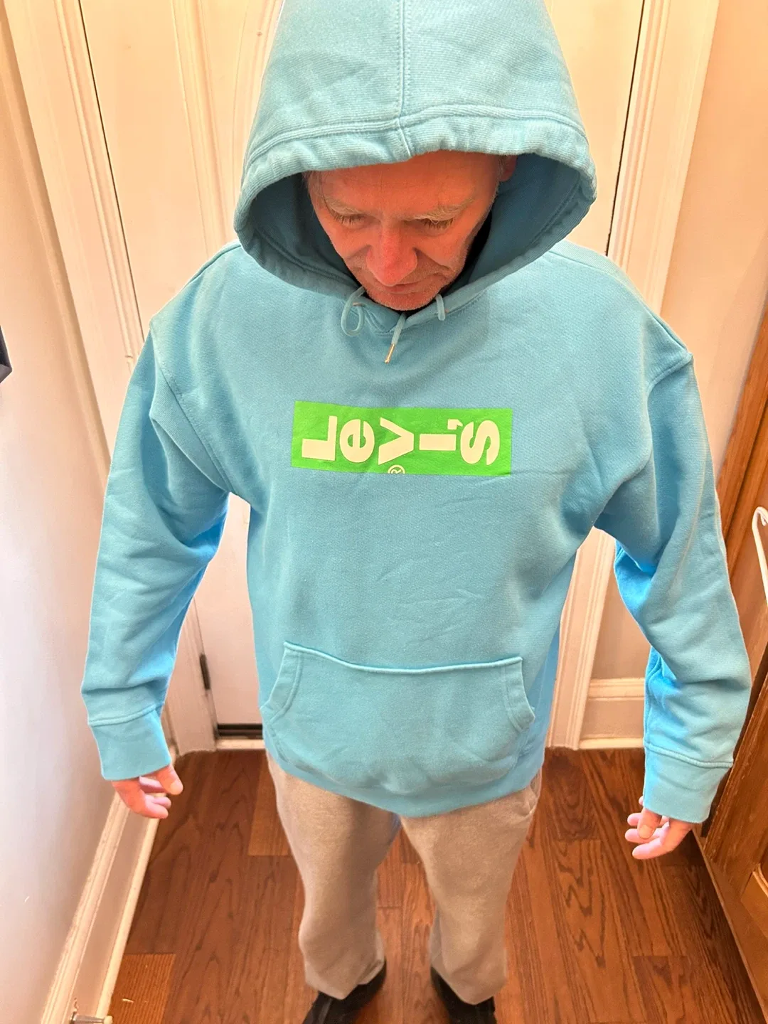 Levi's Blue Hoodie - Size Large image indicator(5)