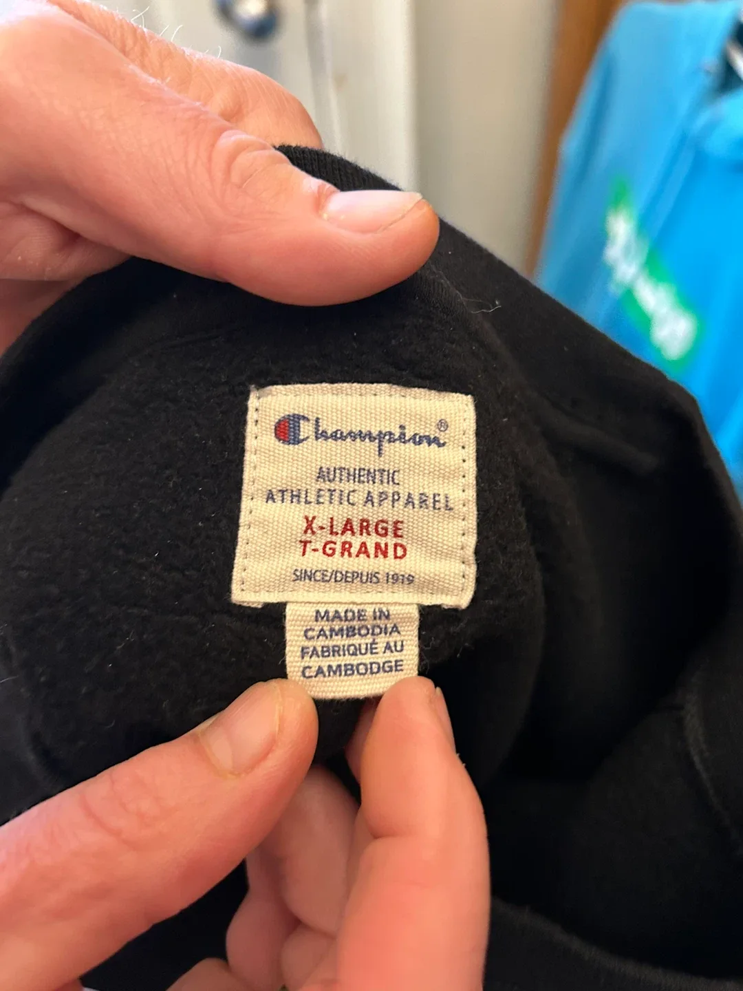 Champion Black Crewneck Sweatshirt - XL