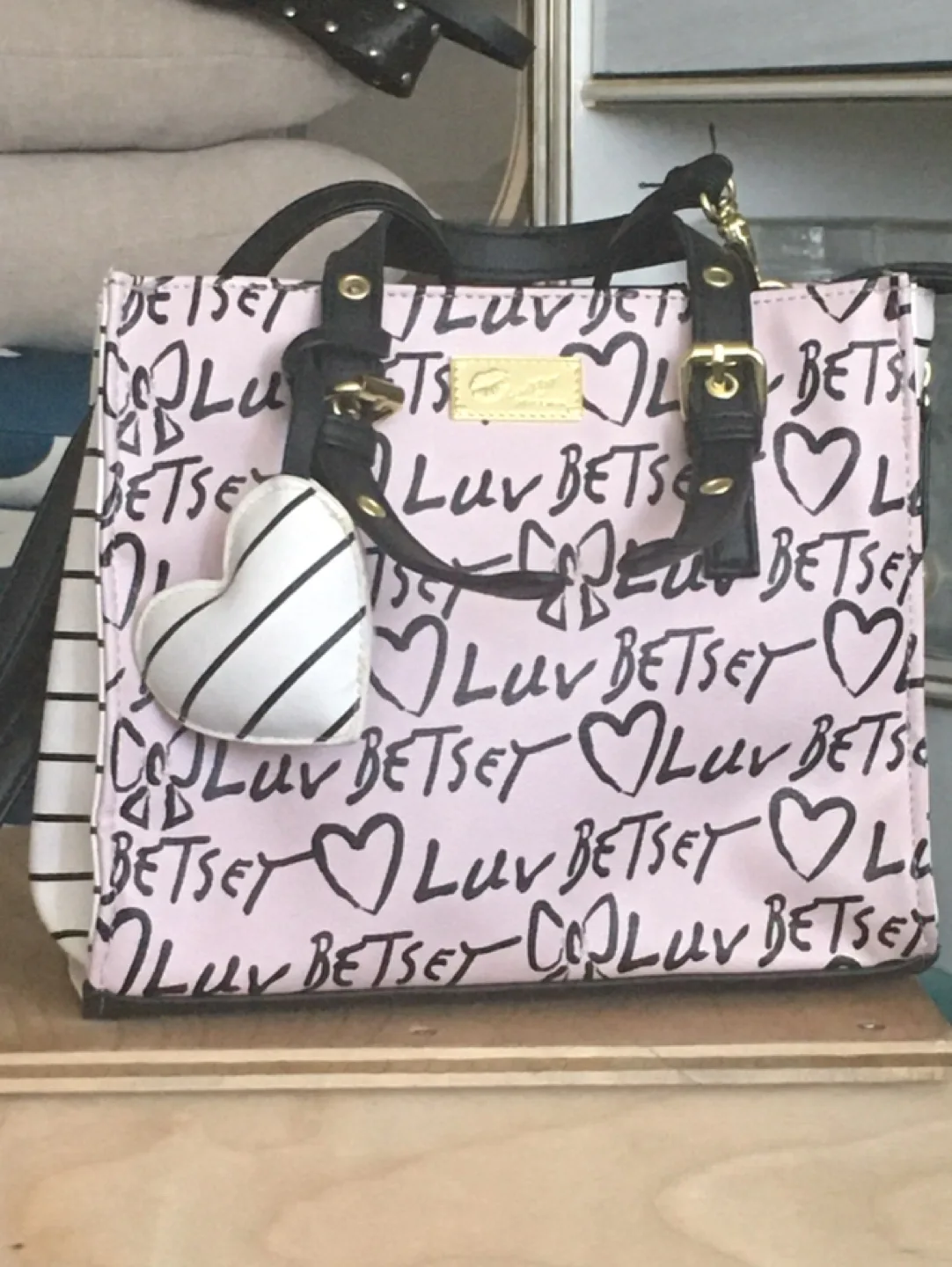 Betsey Johnson Pink 'Luv Betsey' Satchel