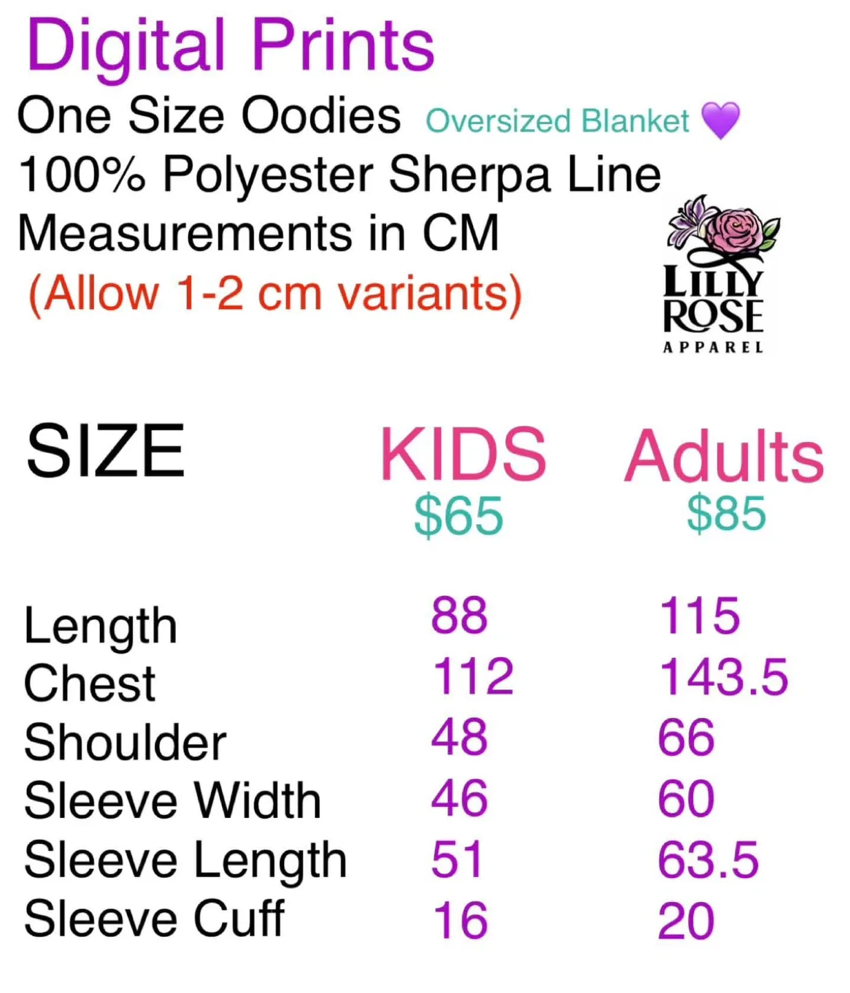 Lilly Rose Apparel Oodie Blanket - Pokemon, Frozen, Mickey image indicator(4)