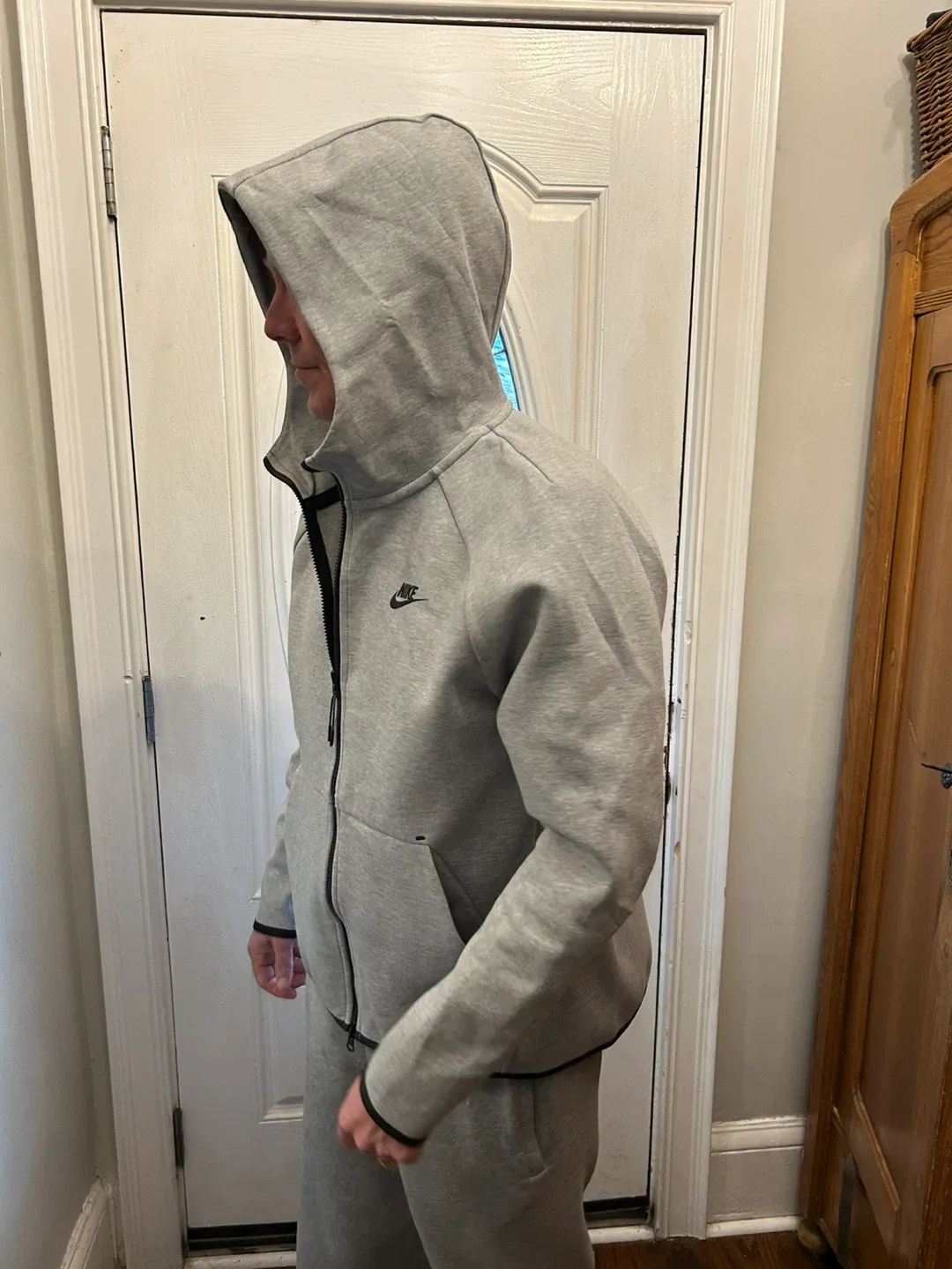 Nike Tech Fleece Full Zip Hoodie - Grey image indicator(5)