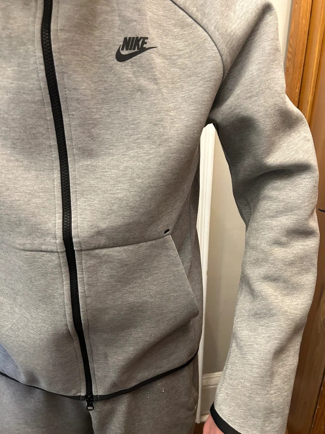 Nike Tech Fleece Full Zip Hoodie - Grey - photo 3