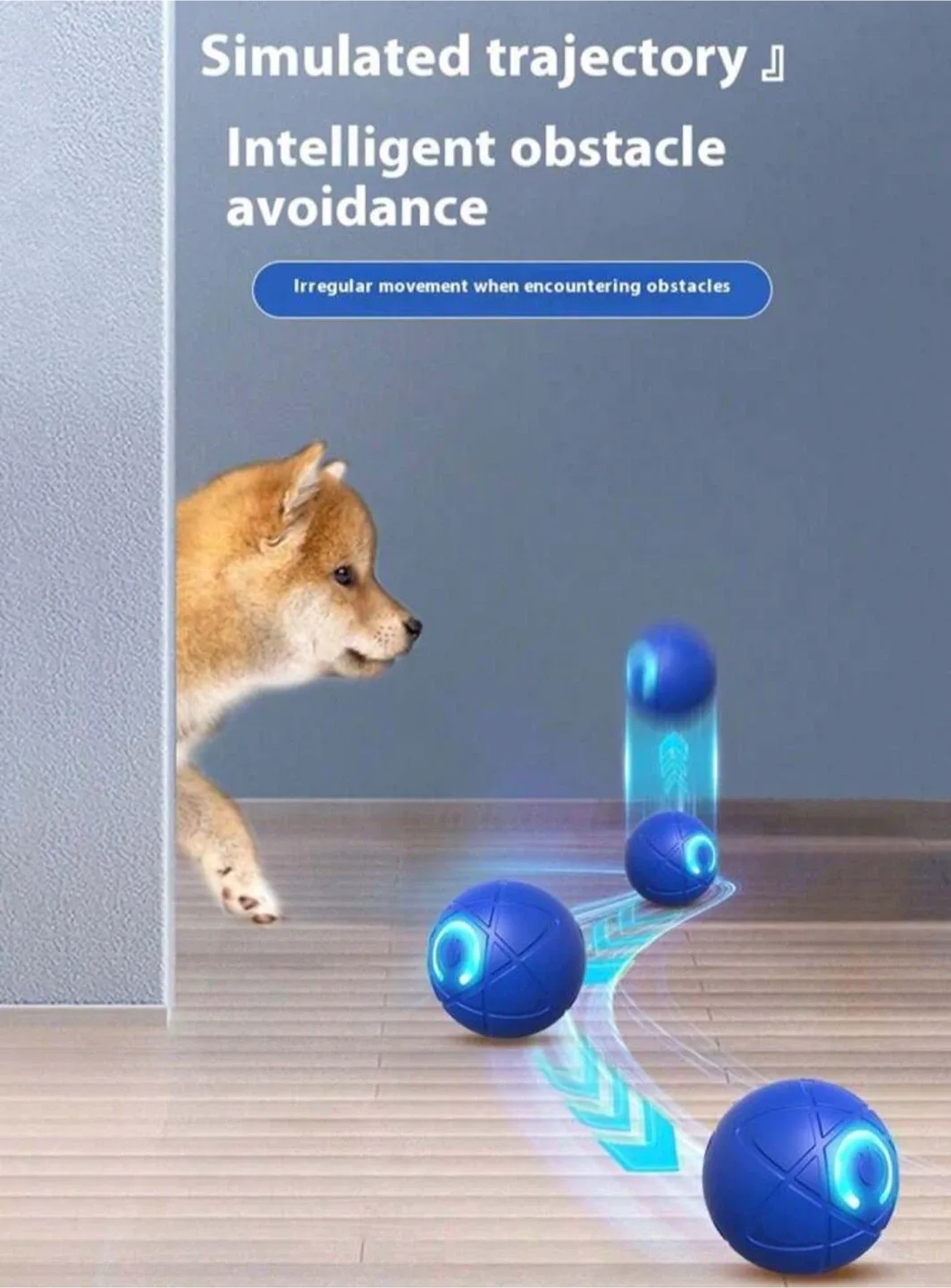 New Smart Dog Rolling Ball - Interactive Pet Toy image indicator(4)