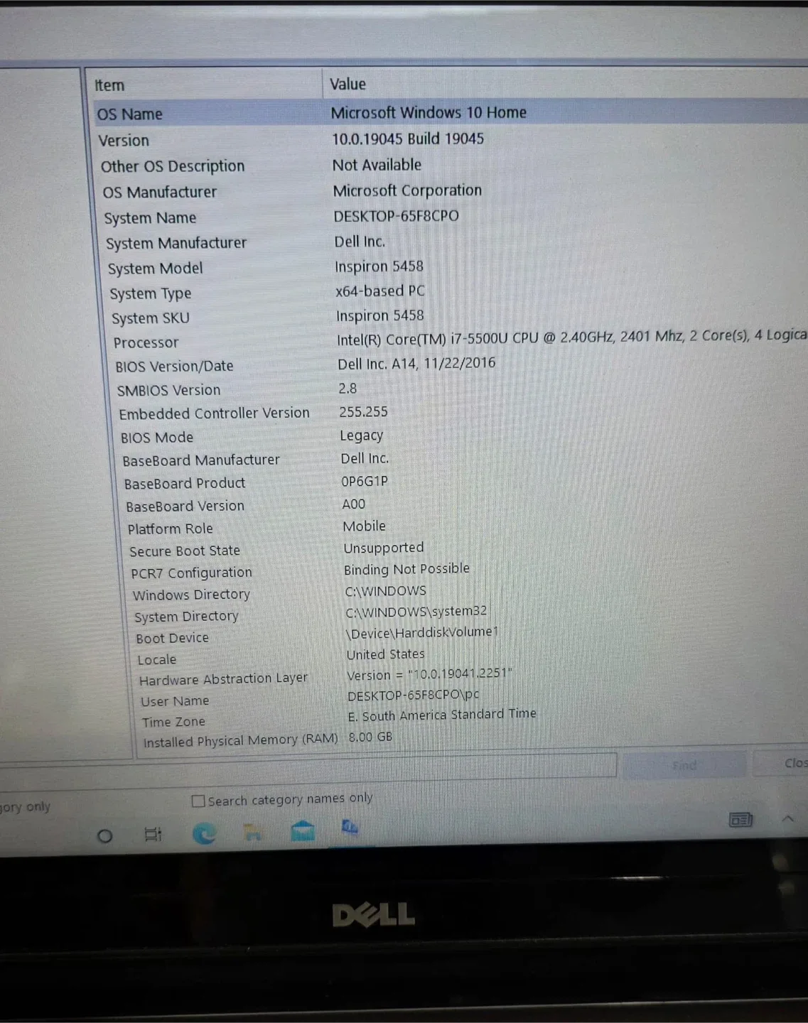Dell Inspiron 5458 Laptop Intel i7 image indicator(3)