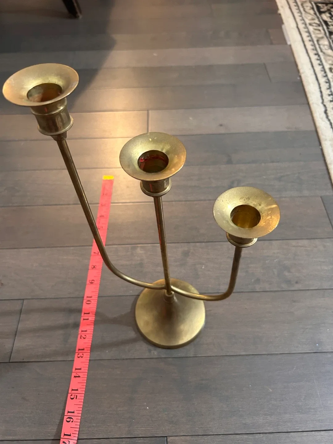 Vintage Brass Candlestick Holder image indicator(4)