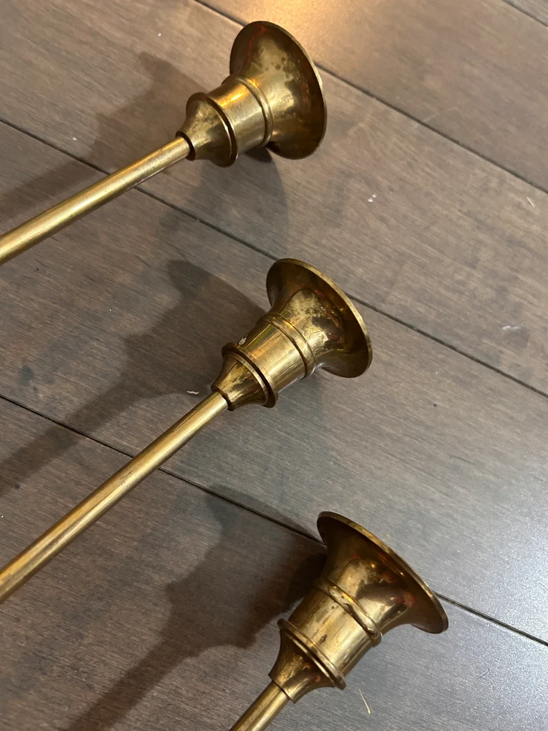 Vintage Brass Candlestick Holder image indicator(2)