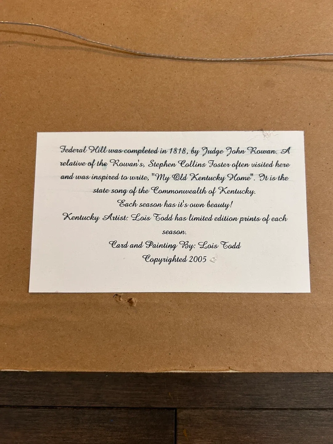 Gold ornate frame. Framed Lois Todd Kentucky Home Print image indicator(3)