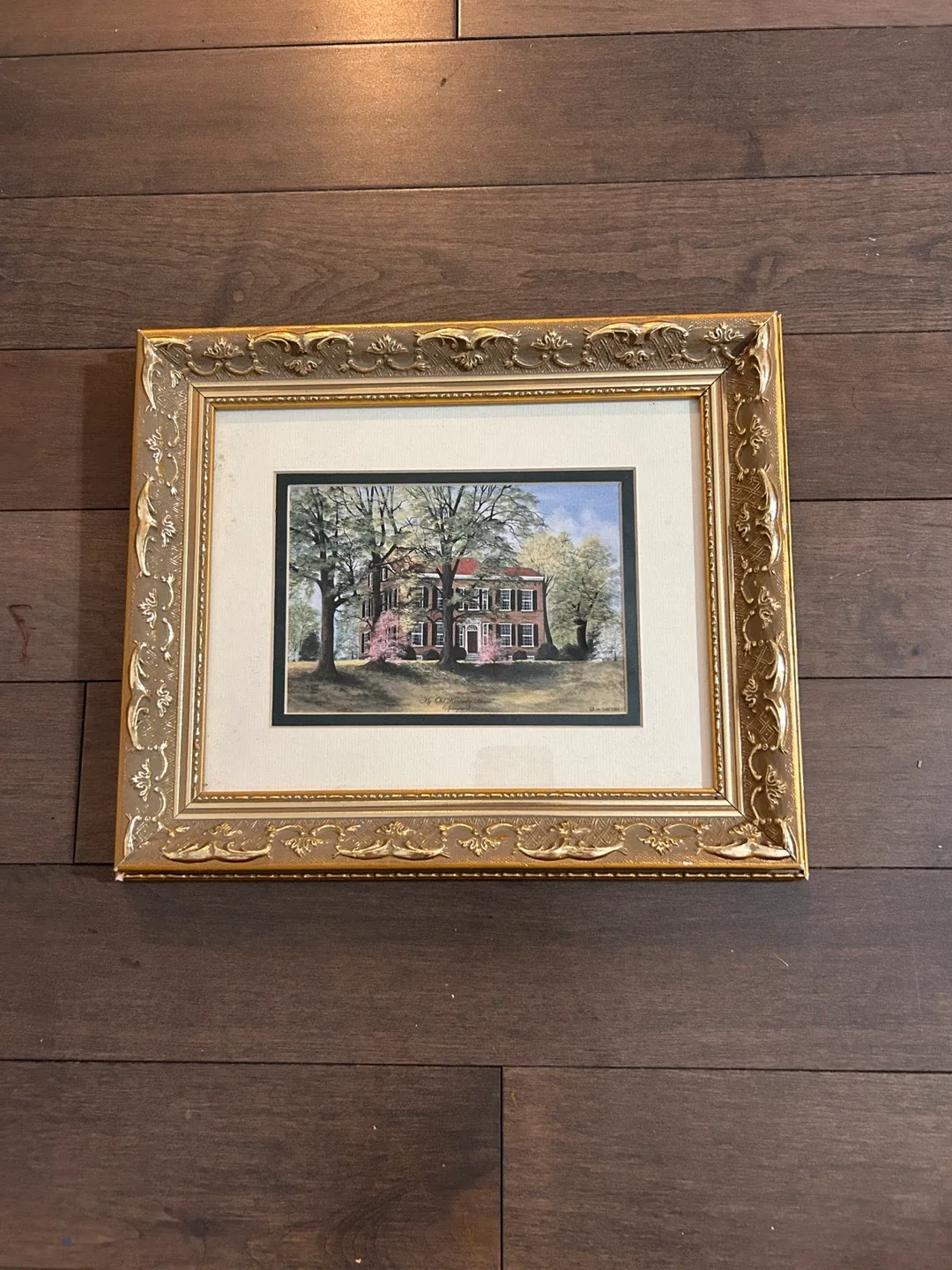 Gold ornate frame. Framed Lois Todd Kentucky Home Print image indicator(7)