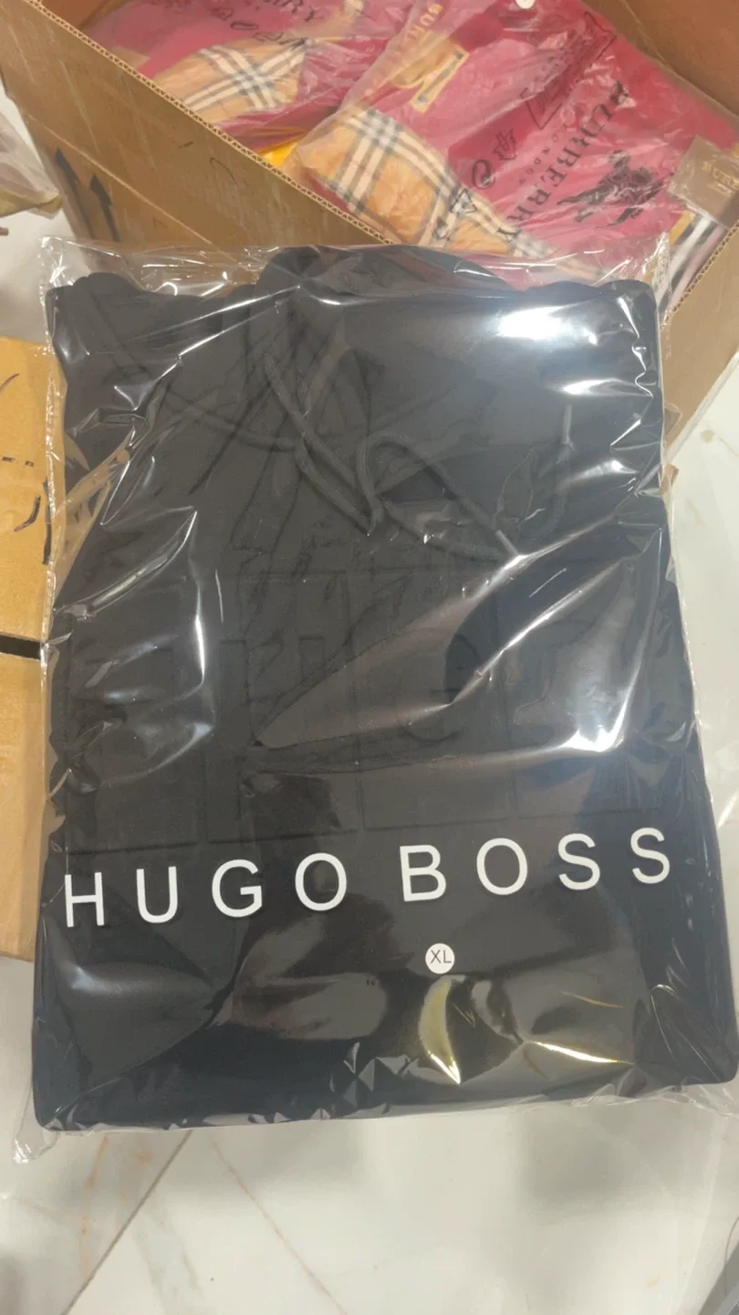 Hugo Boss Slim Fit  Black Hoodie - Size M, L, XL image indicator(4)