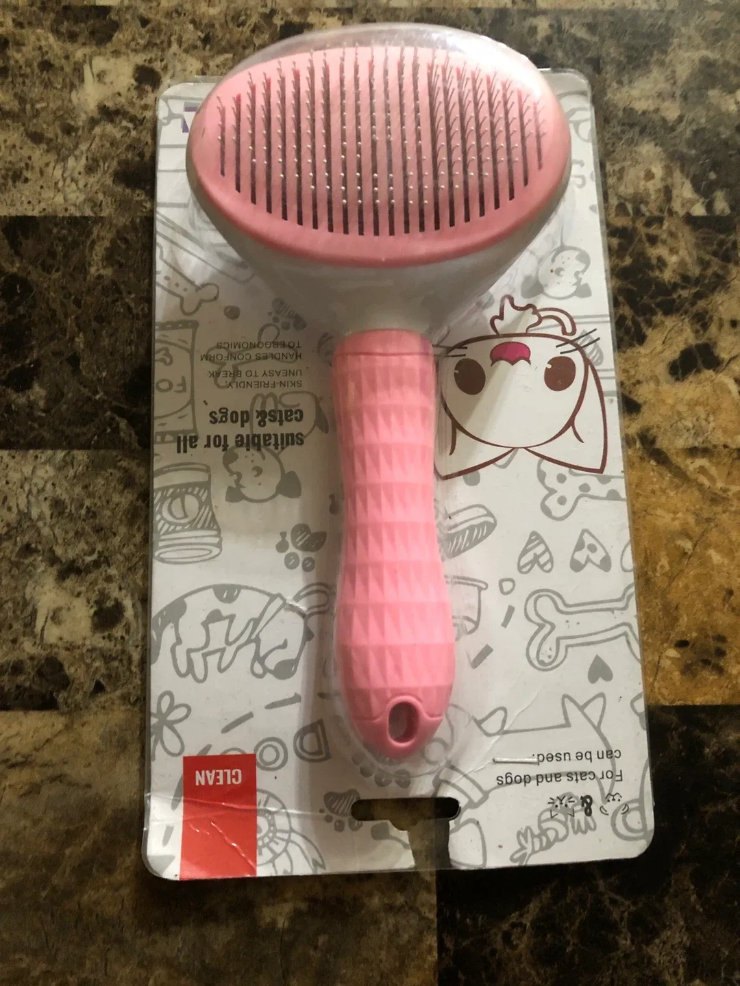 New Snuggle Avenue Pet Grooming Brush (Pink)