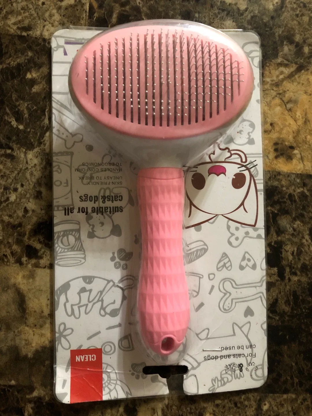 New Snuggle Avenue Pet Grooming Brush (Pink) image indicator(3)
