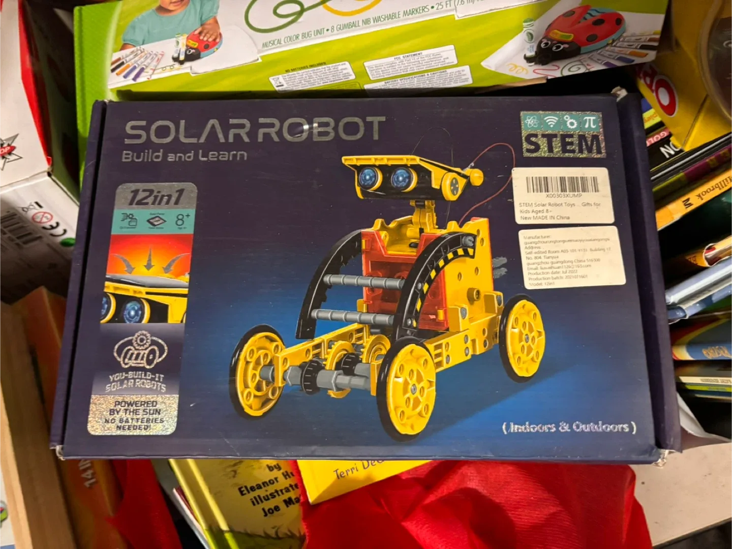 Solar Robot Build and Learn 12in1 STEM Toy - New