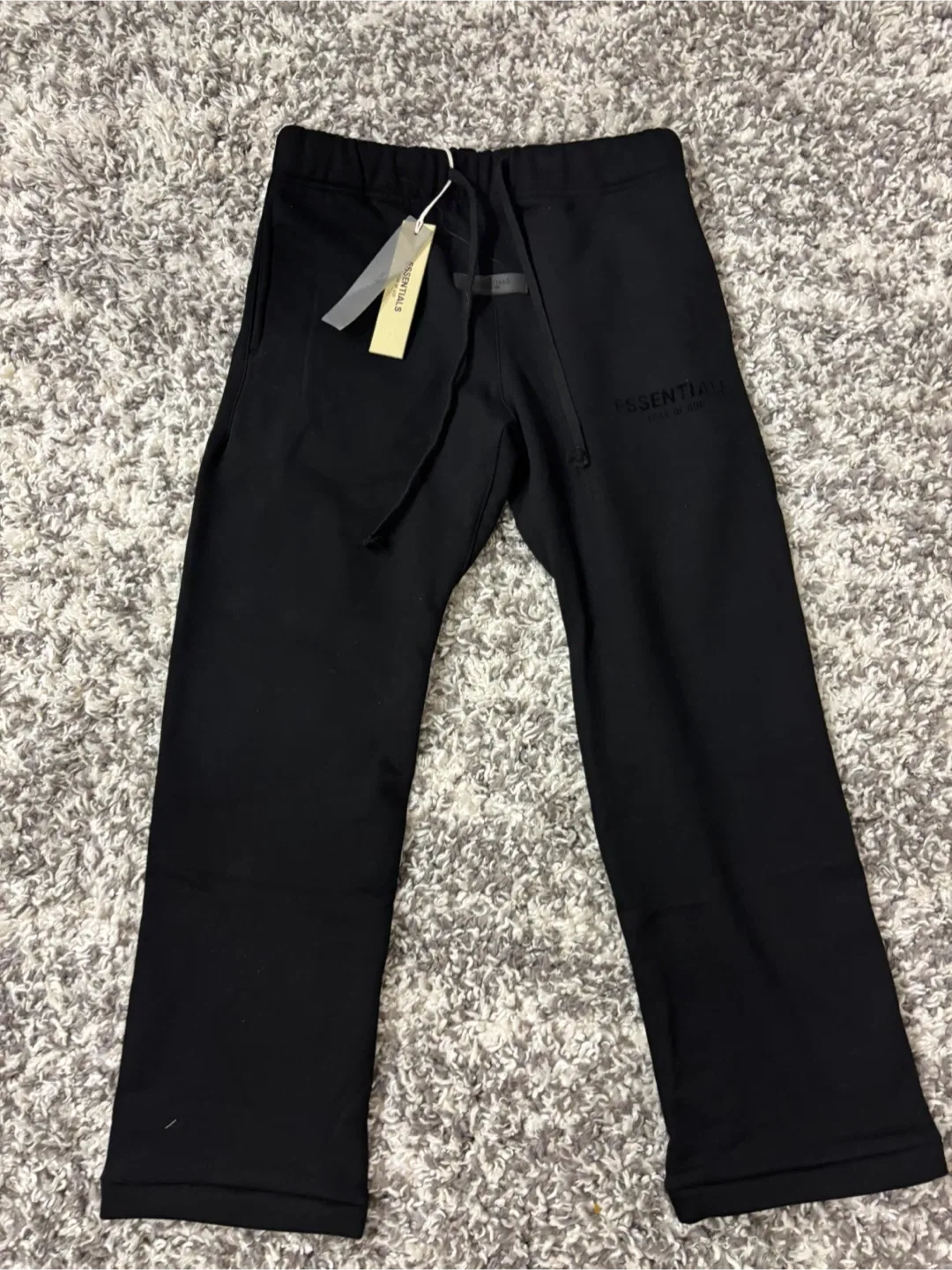 Essentials Fear of God Black Pants - Size S (1:1)