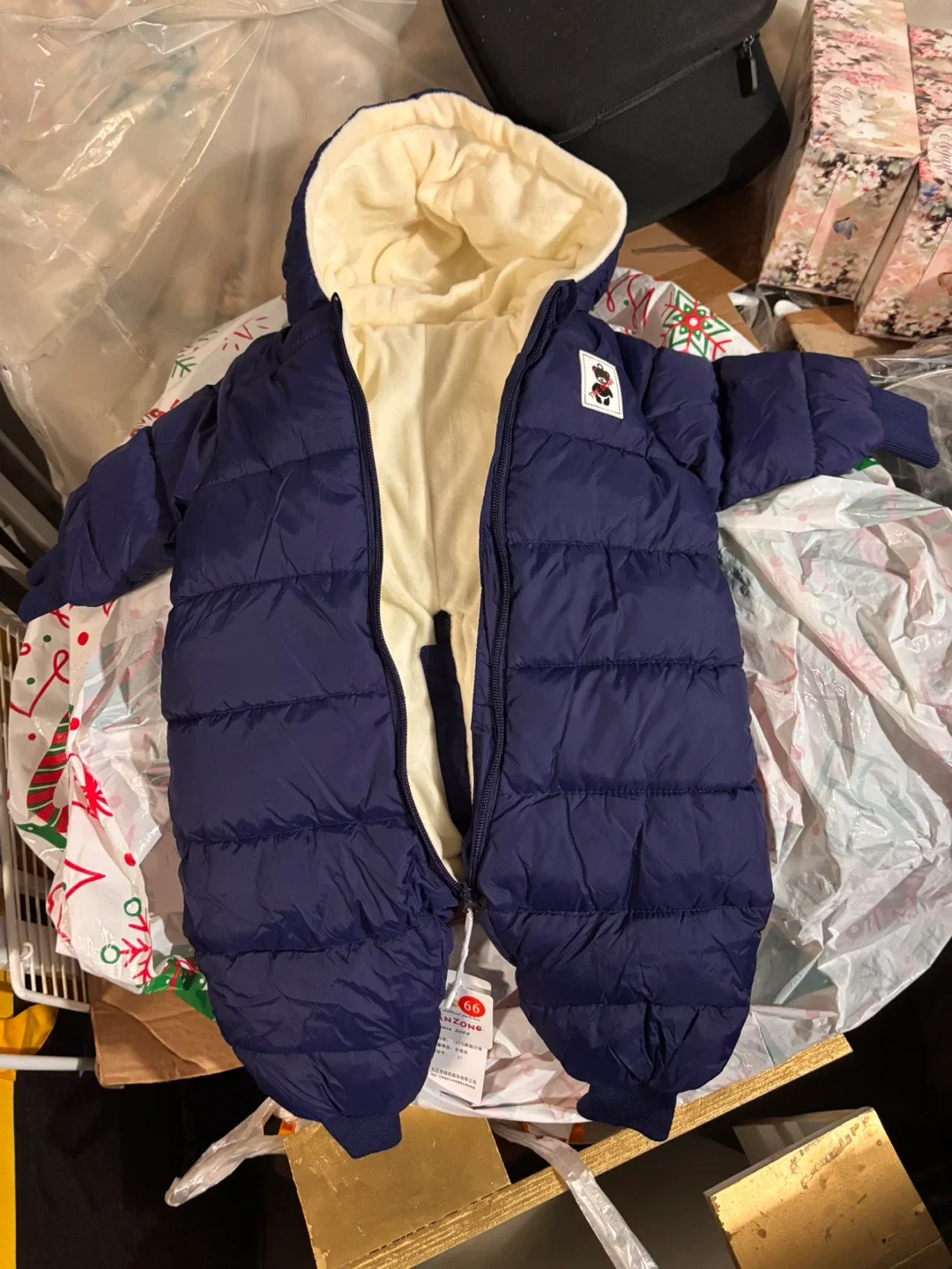 Baby Snowsuit - Navy Blue