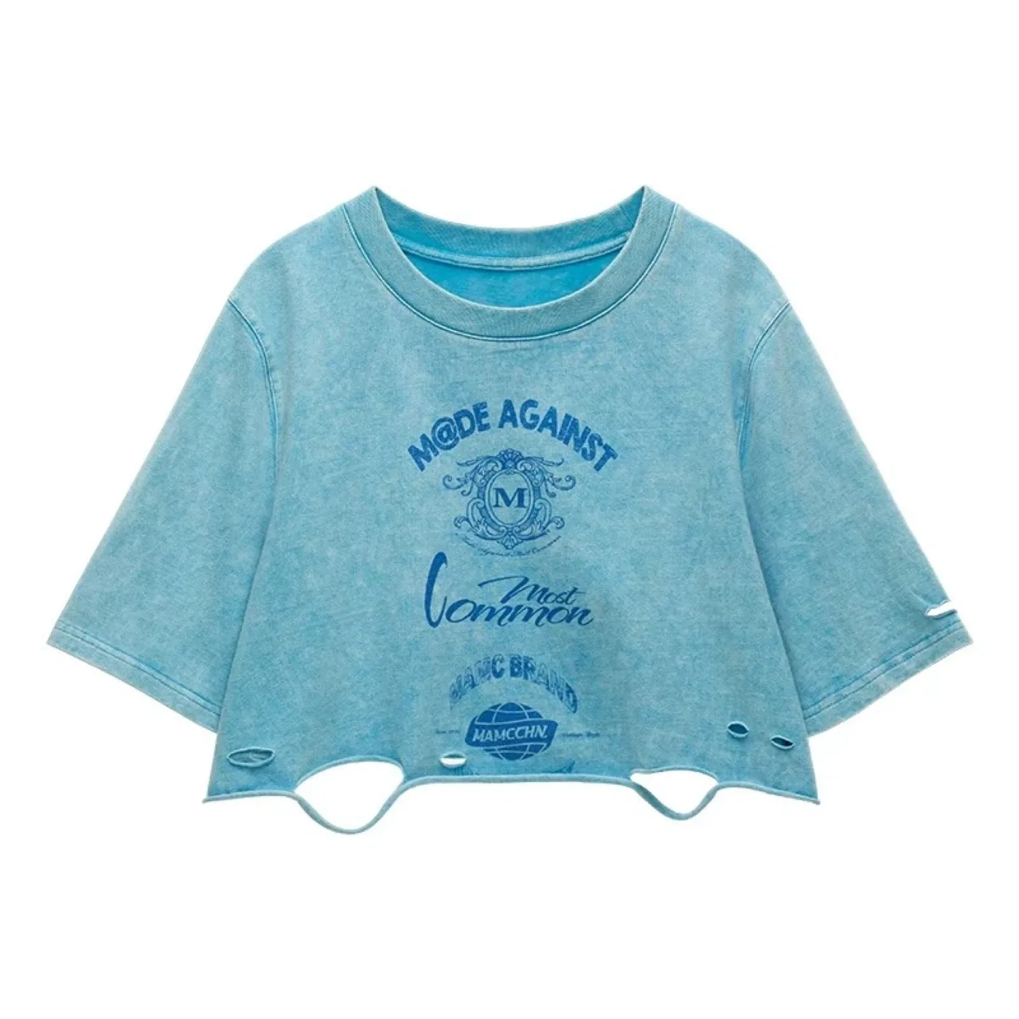 Women’s Blue Crop Top