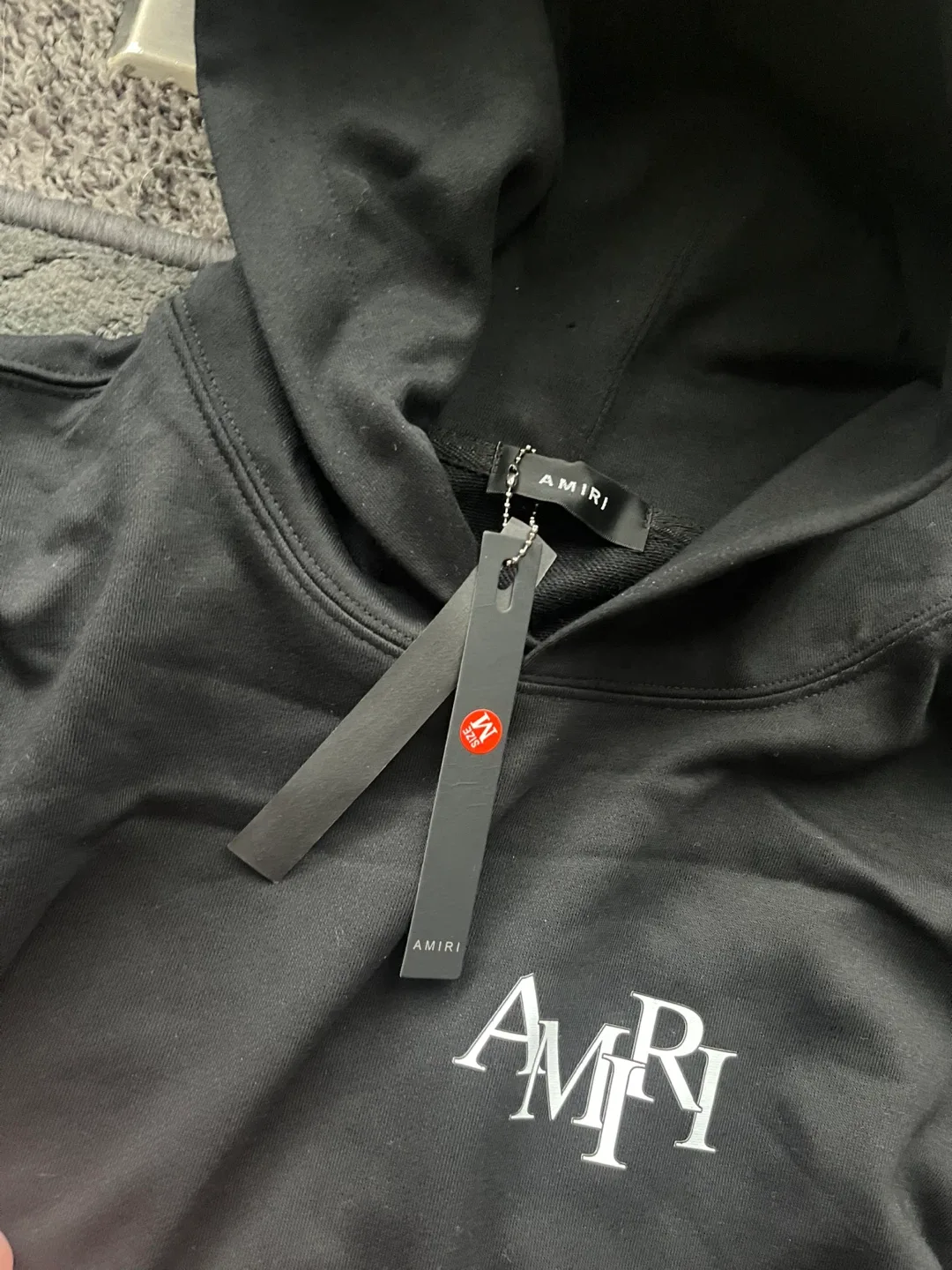 AMIRI Black Hoodie Size M image indicator(2)