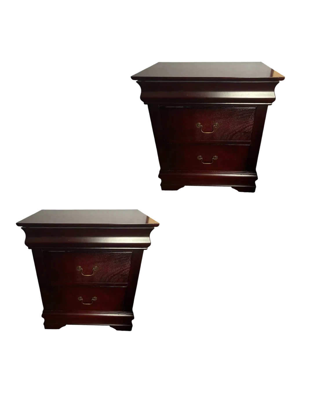 Pair of Dark Wood side tables