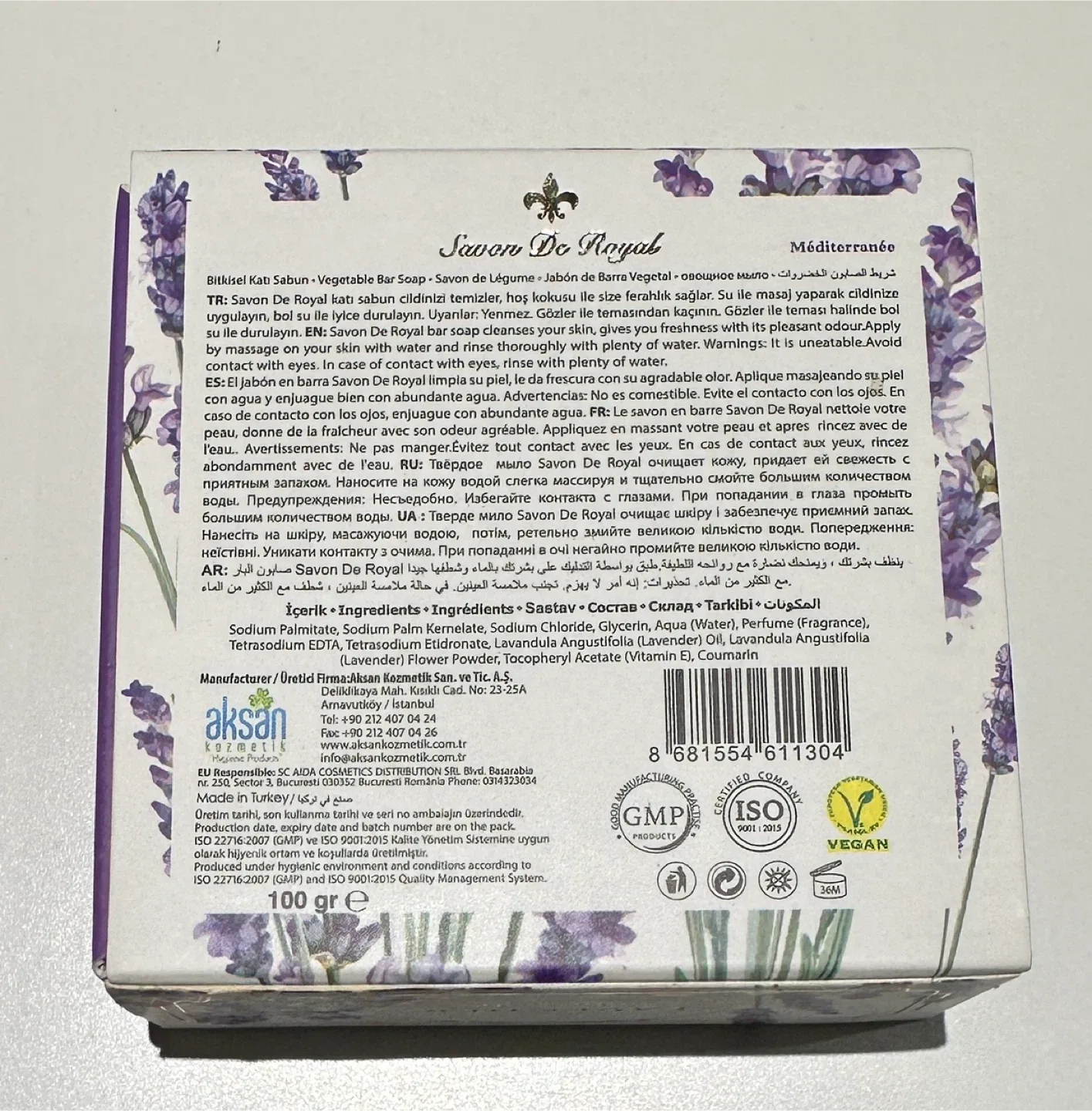 Savon De Royal Lavender Vegetable Bar Soap image indicator(2)