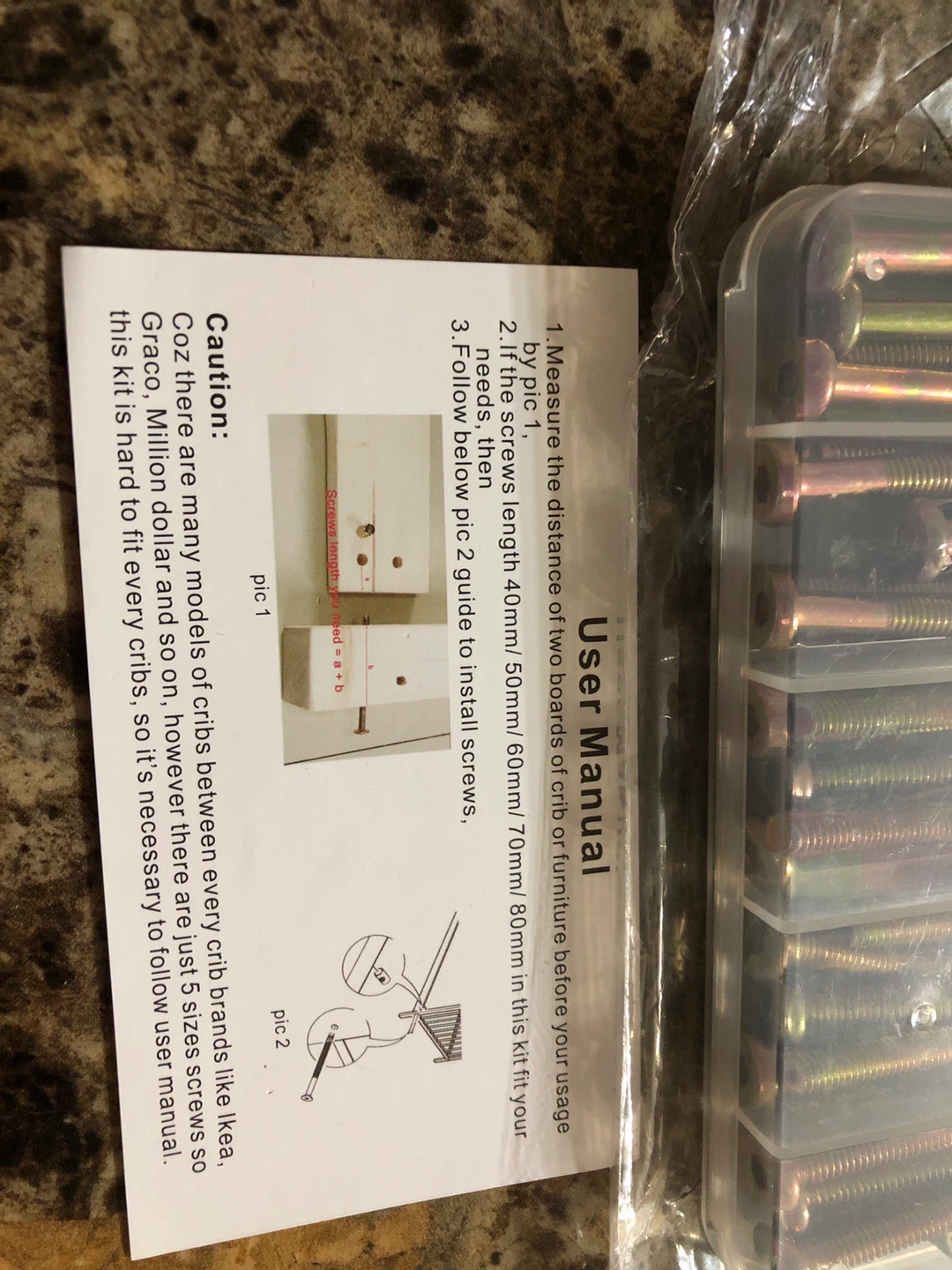 cSeao M6 Bolts Nuts Assortment Kit - 50 Pieces - photo 5