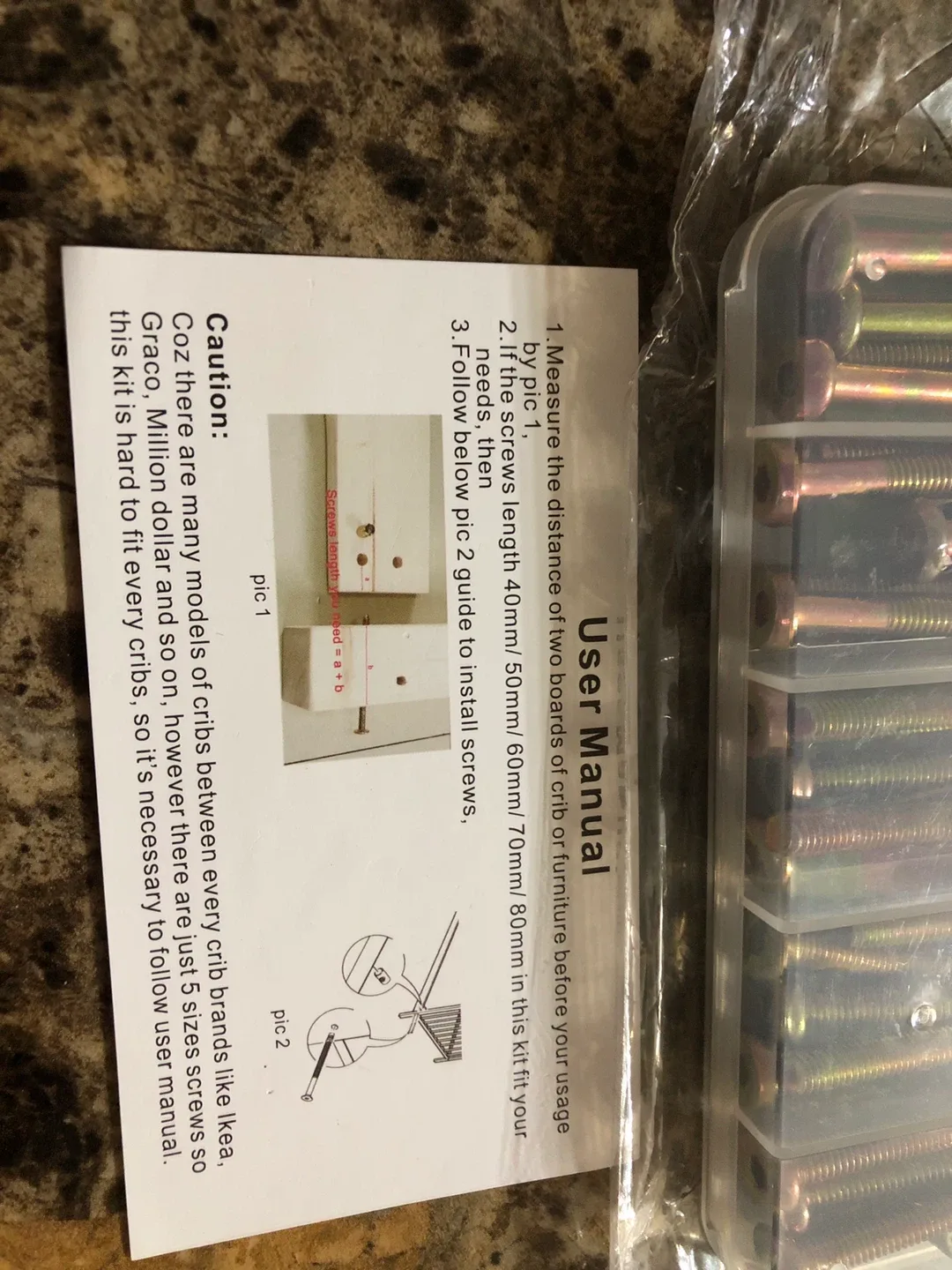 cSeao M6 Bolts Nuts Assortment Kit - 50 Pieces image indicator(5)