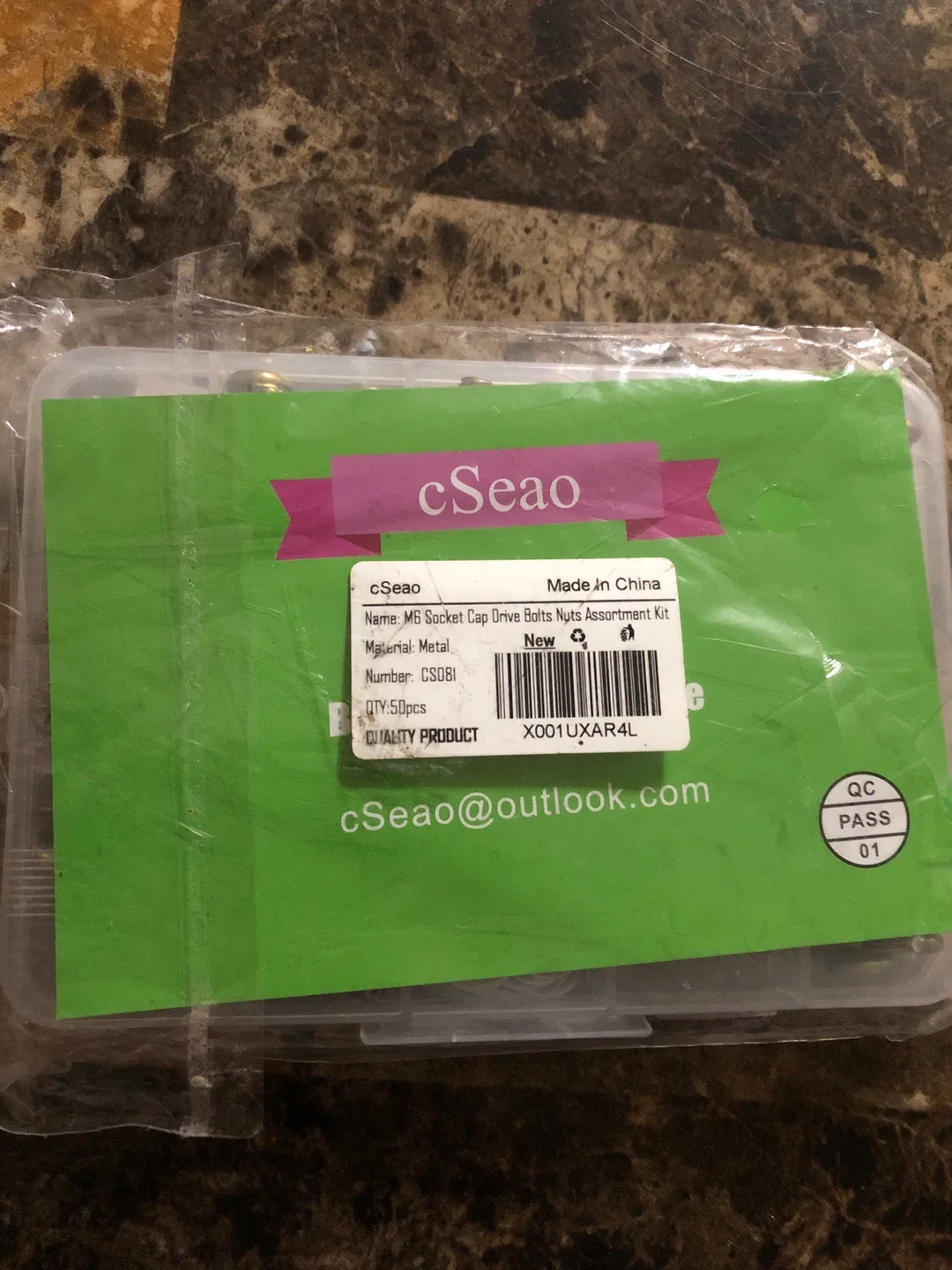 cSeao M6 Bolts Nuts Assortment Kit - 50 Pieces image indicator(6)