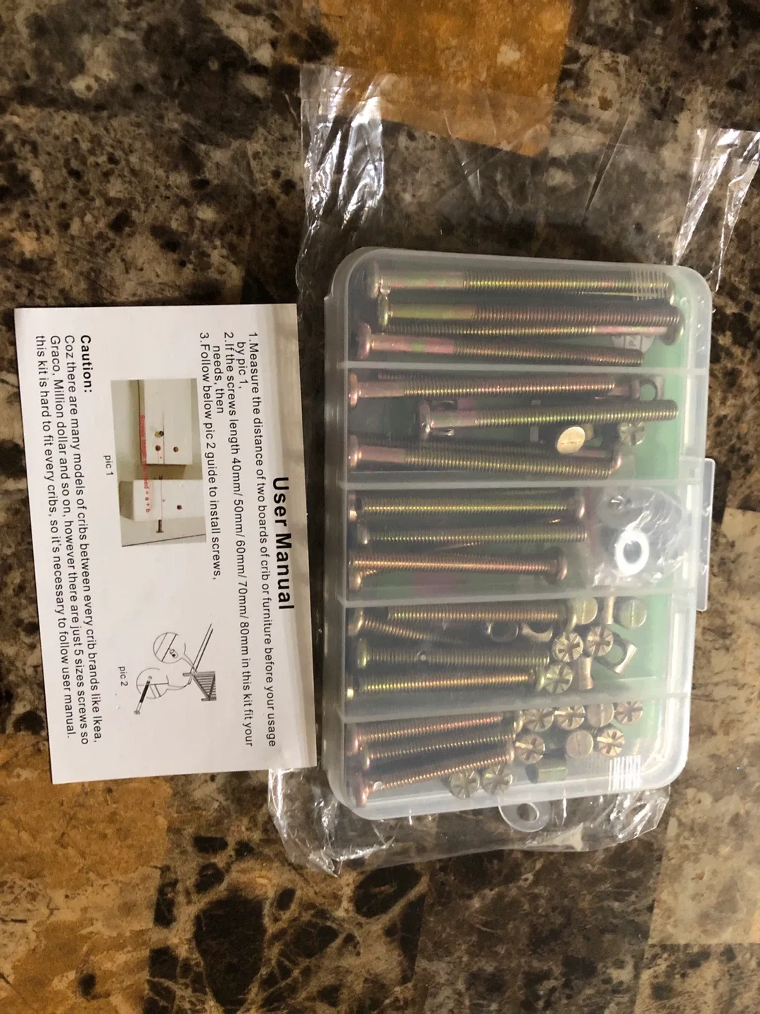 cSeao M6 Bolts Nuts Assortment Kit - 50 Pieces image indicator(3)