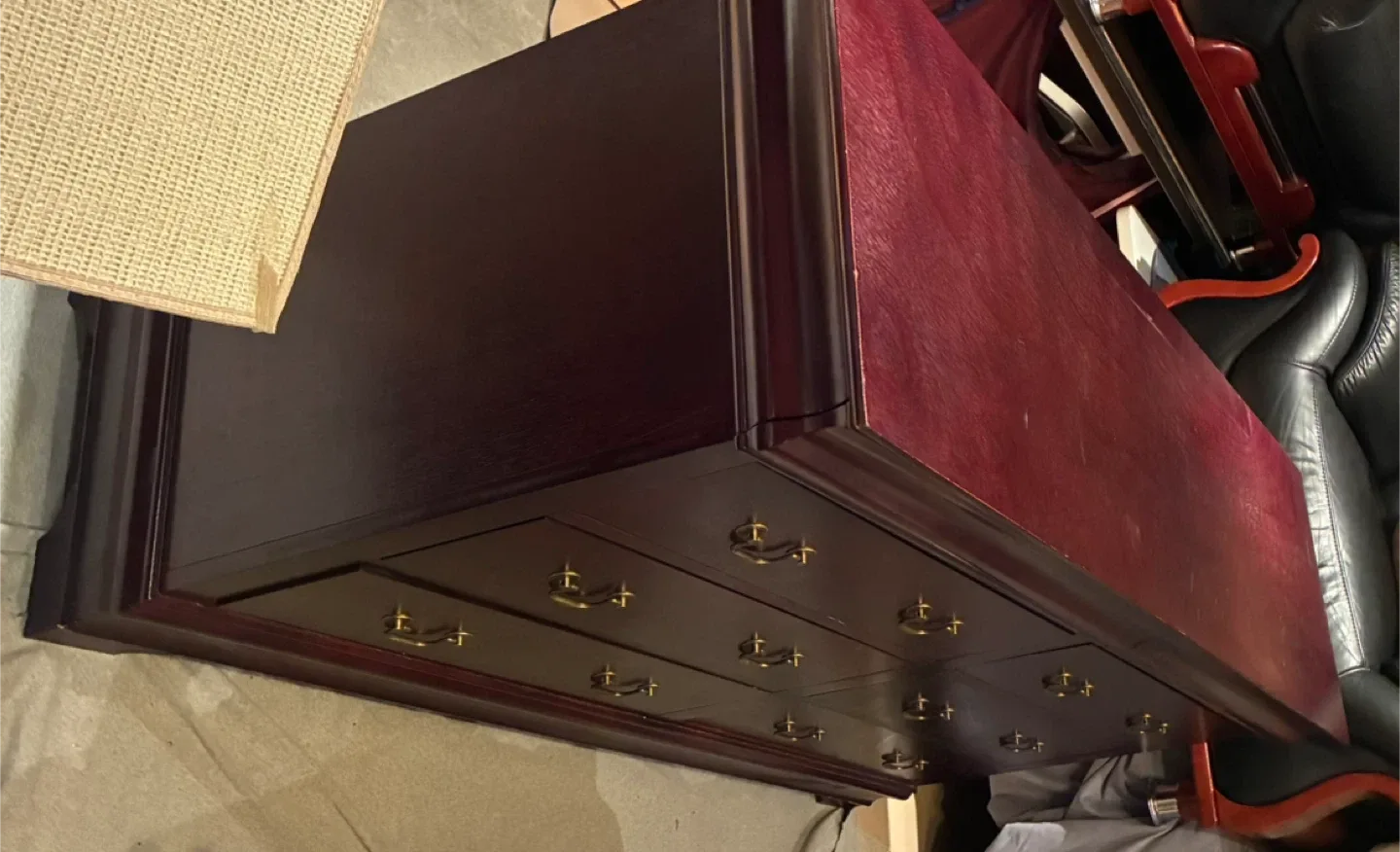 Wooden Dresser with 6 Drawers