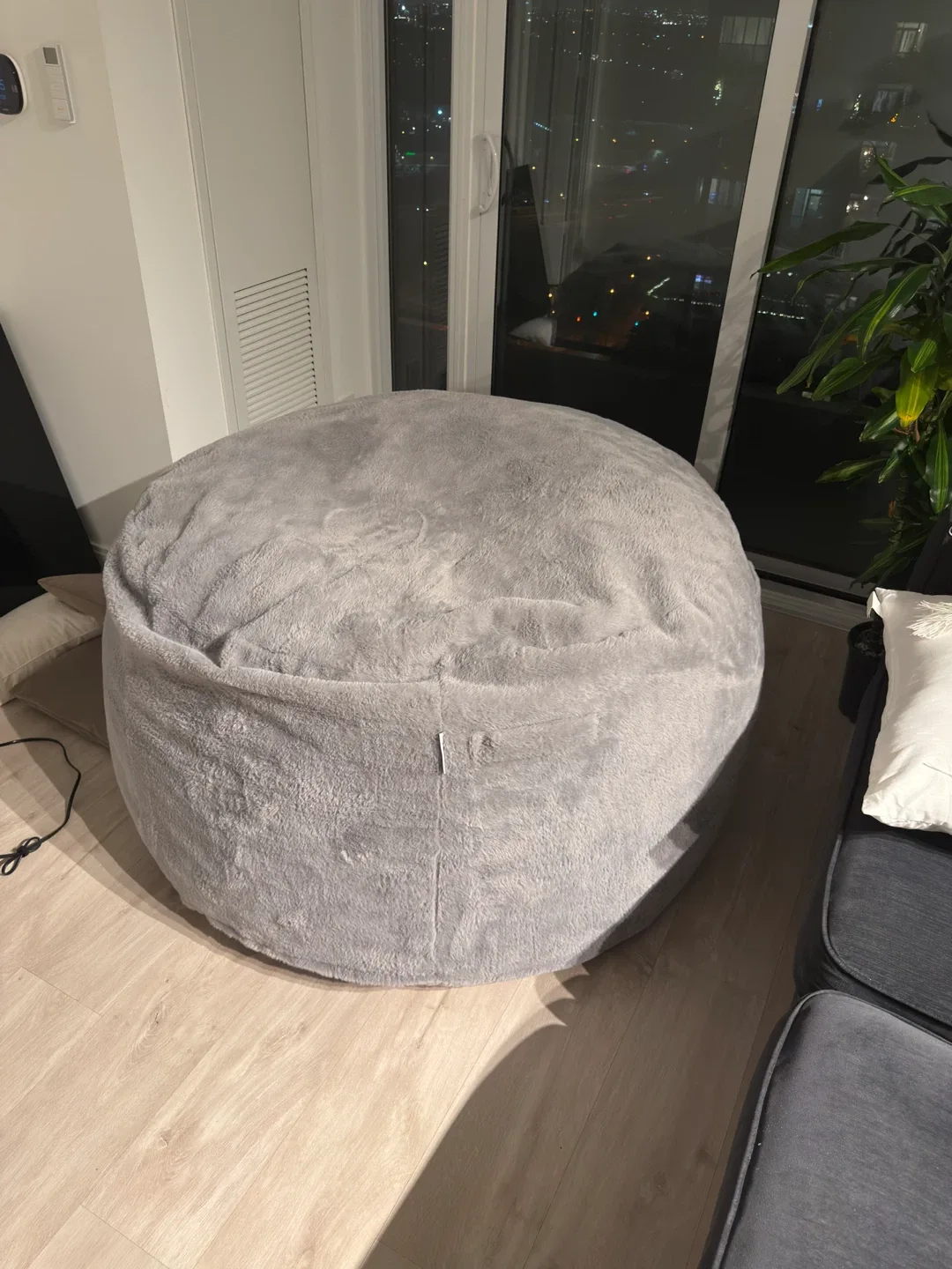 5FT Grey Bean Bag Chair