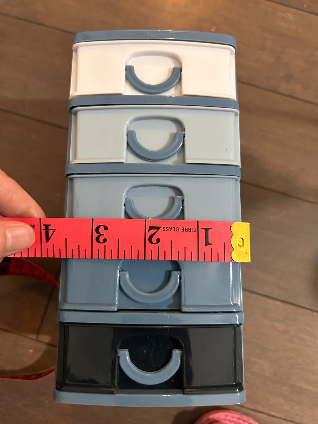 Mini Plastic Drawer Organizer - Blue/White/Black image indicator(2)