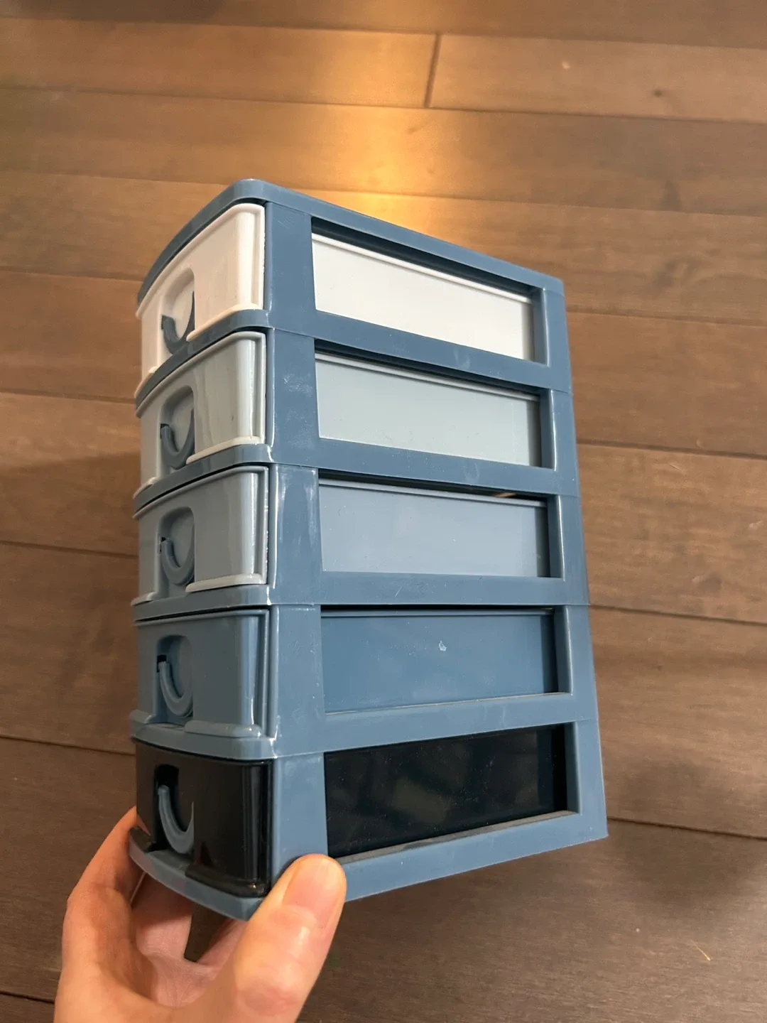 Mini Plastic Drawer Organizer - Blue/White/Black image indicator(5)