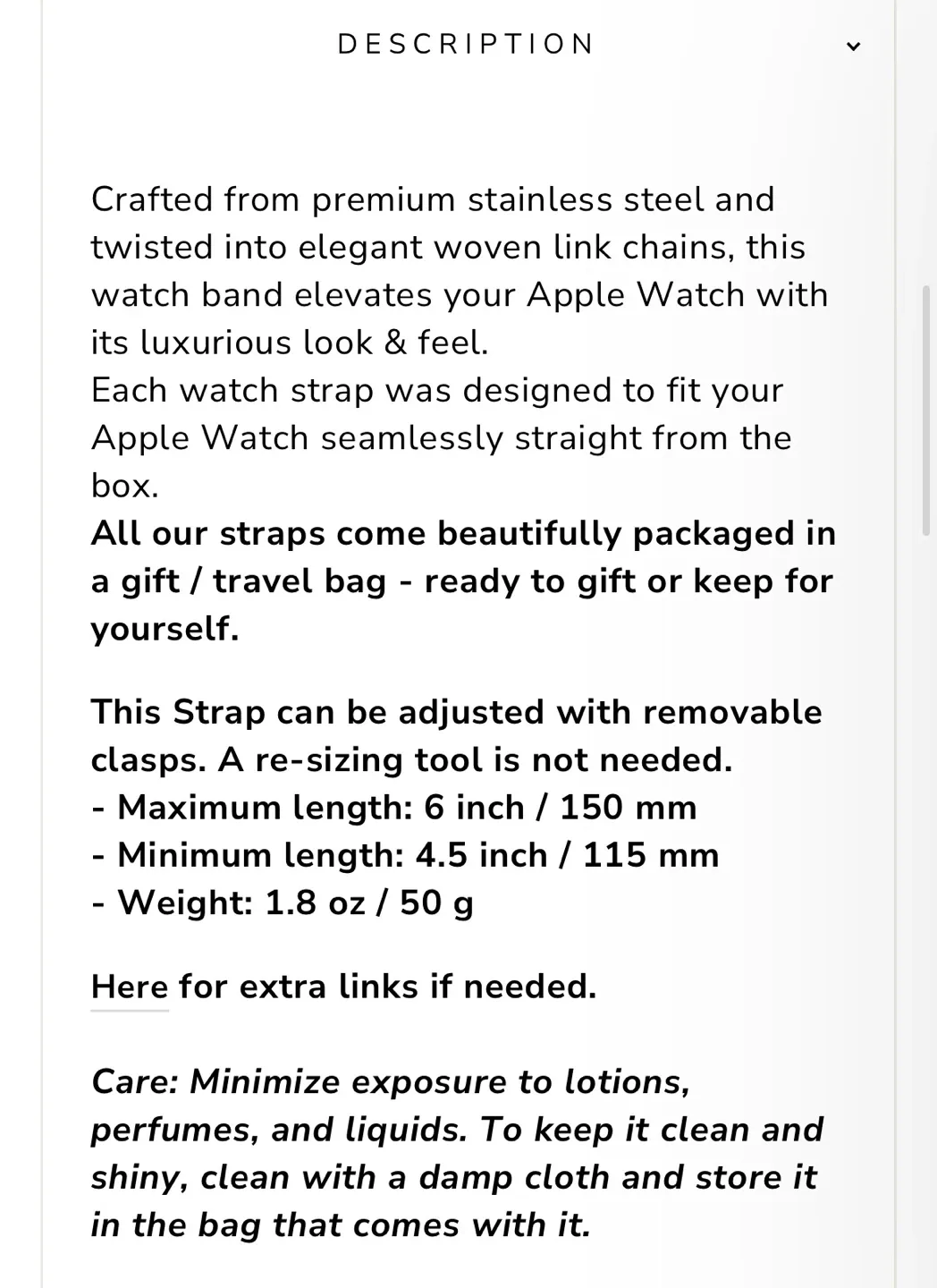 My Pretty Strap Double Chain Apple Watch Band image indicator(4)