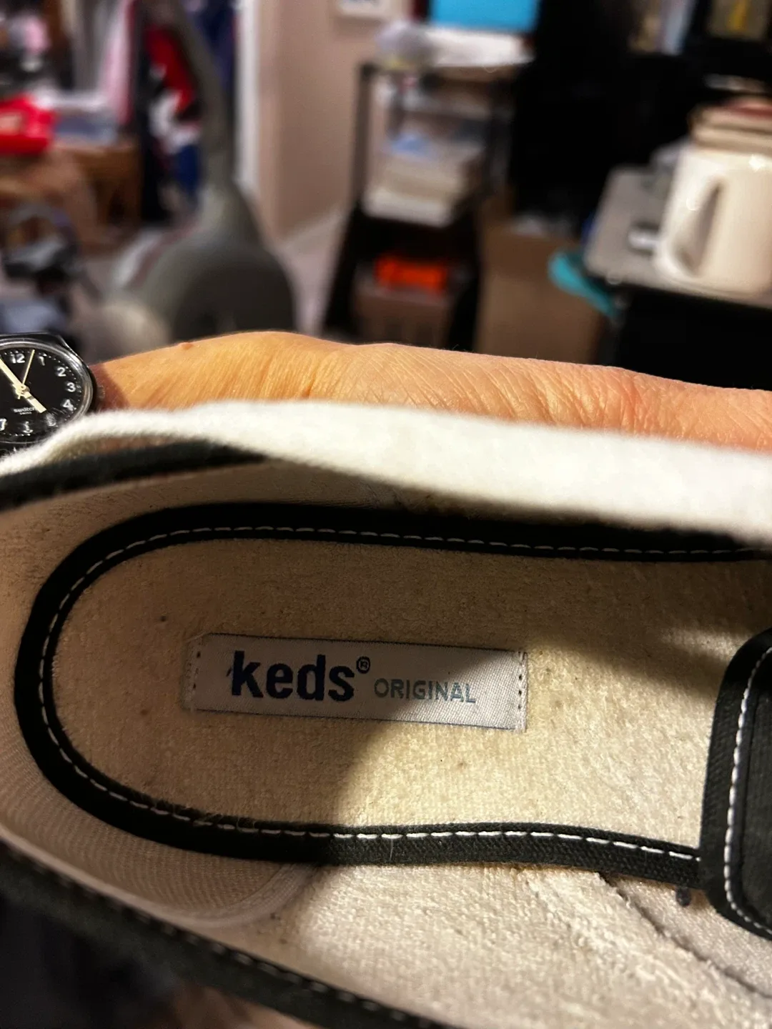 Keds Original Black Canvas Sneakers image indicator(3)