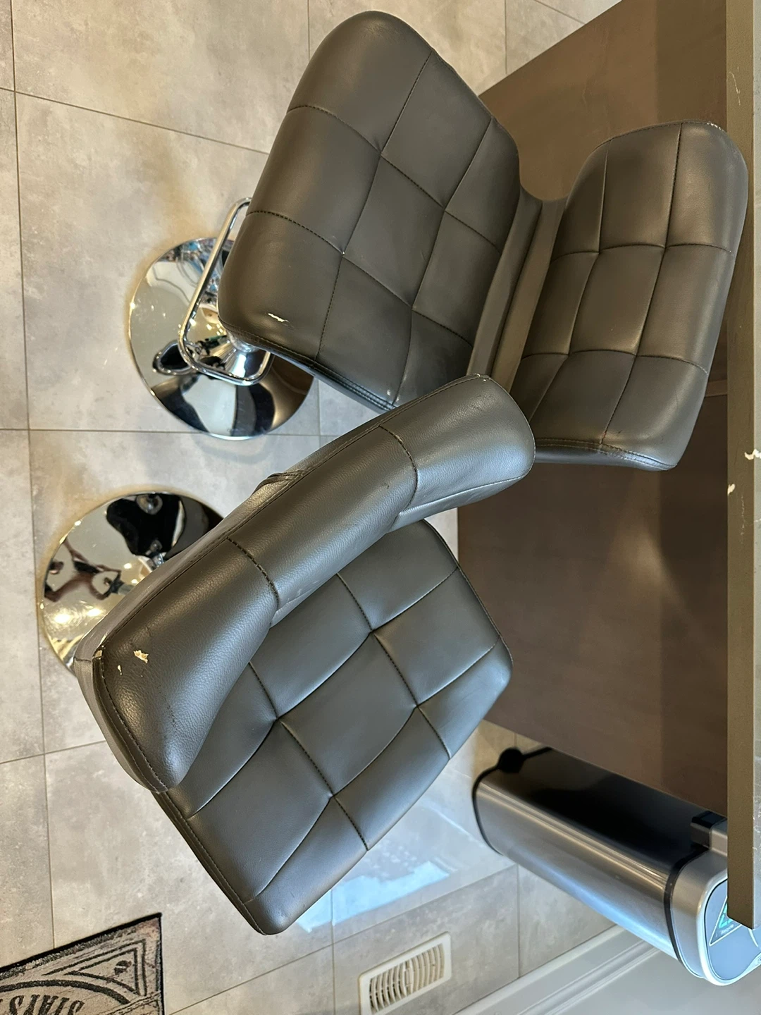 Pair of Adjustable Bar Stools- 35”-42” Height - photo 3
