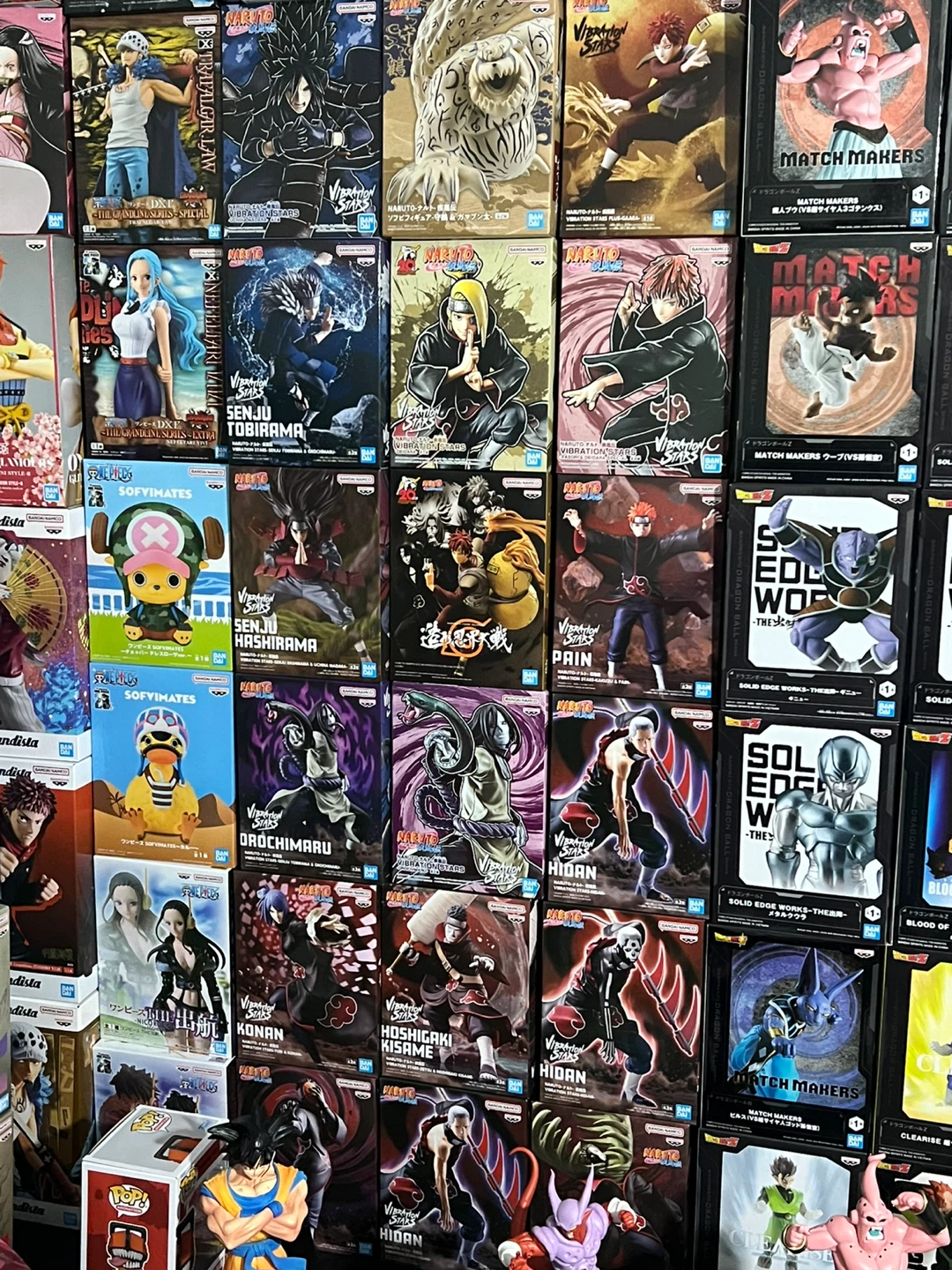 Dragon Ball,Naruto,one piece and other anime figures