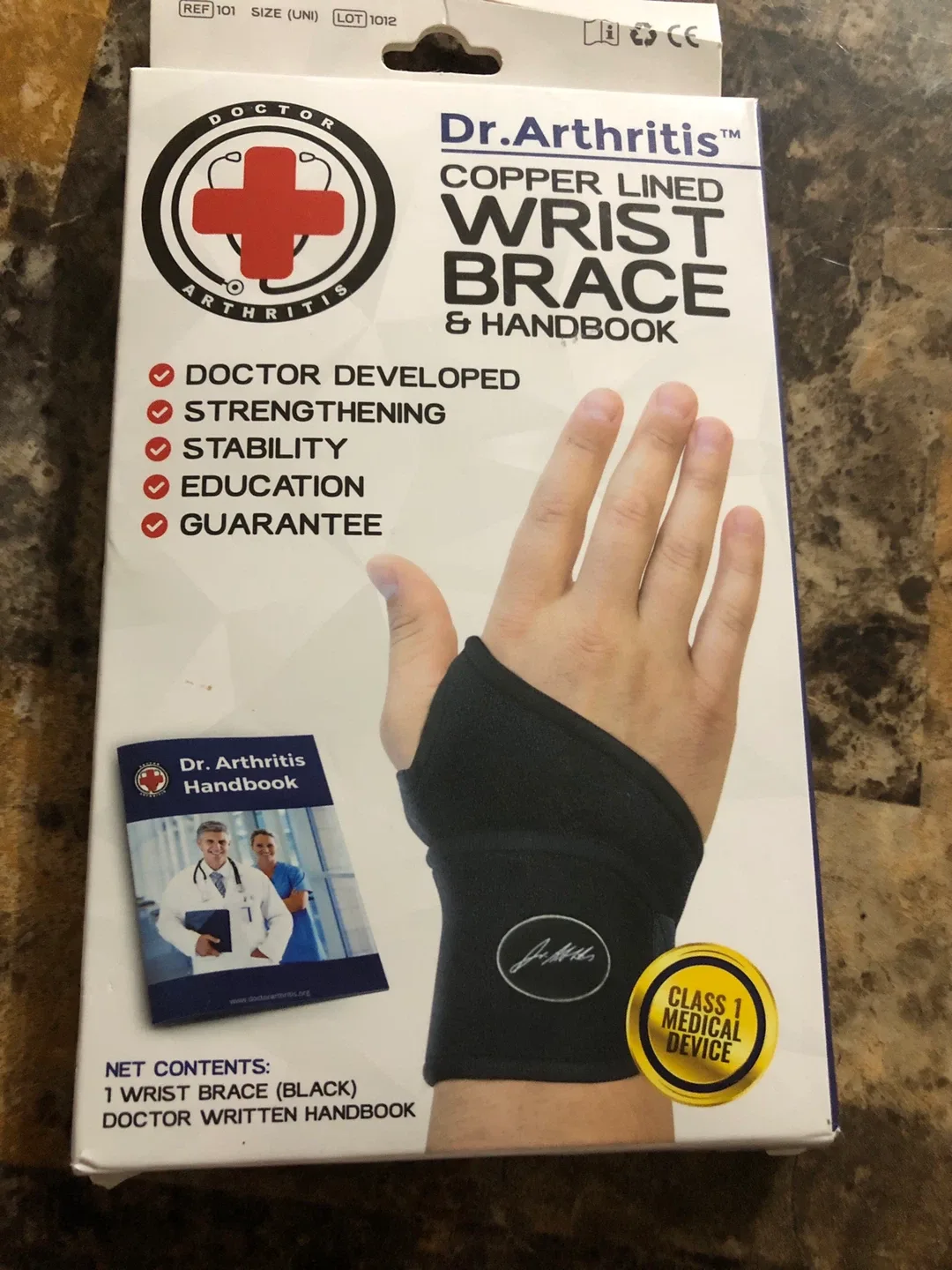 Dr. Arthritis Copper Lined Wrist Brace & Handbook image indicator(4)