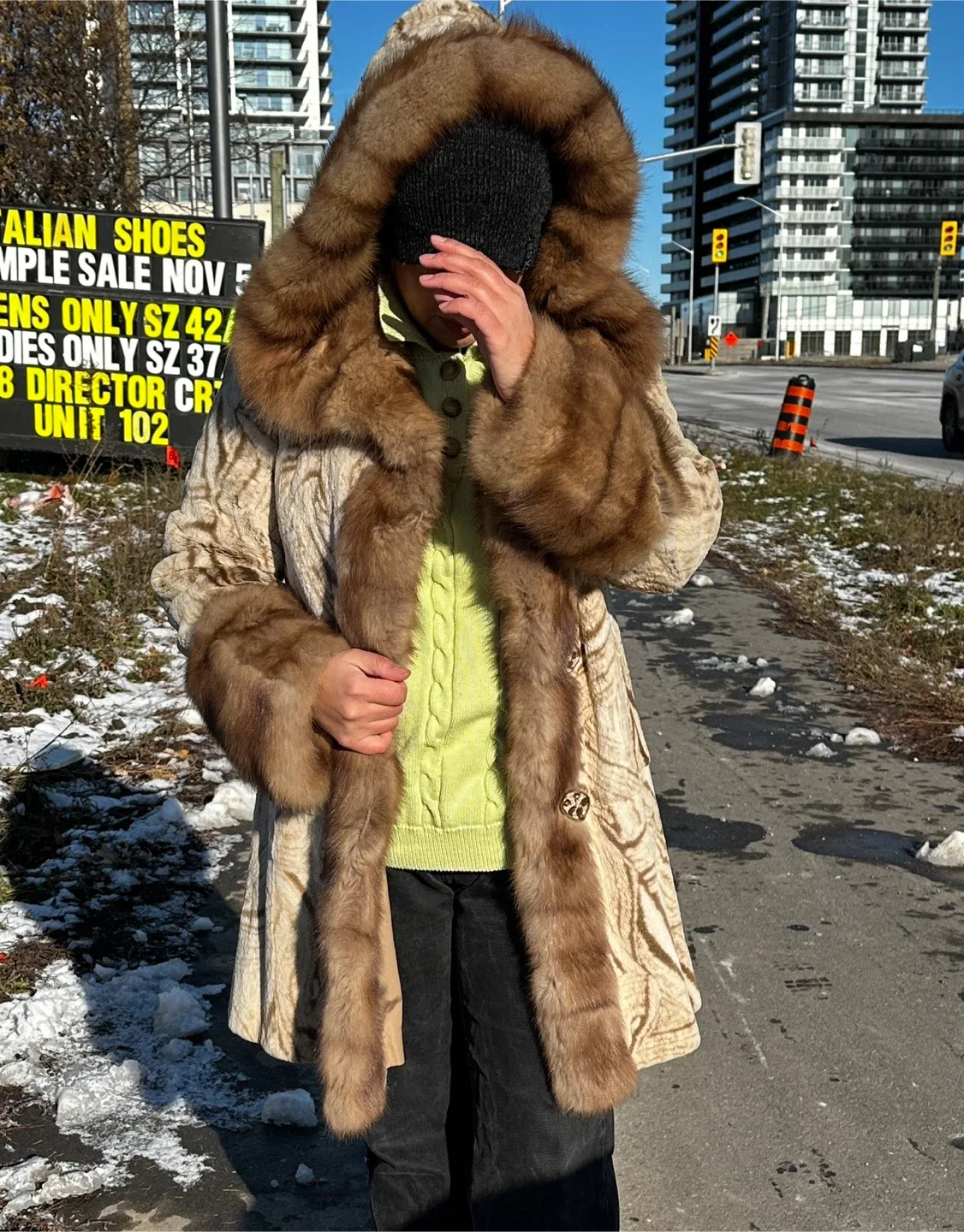 Marco Varni Fur Fashion Coat